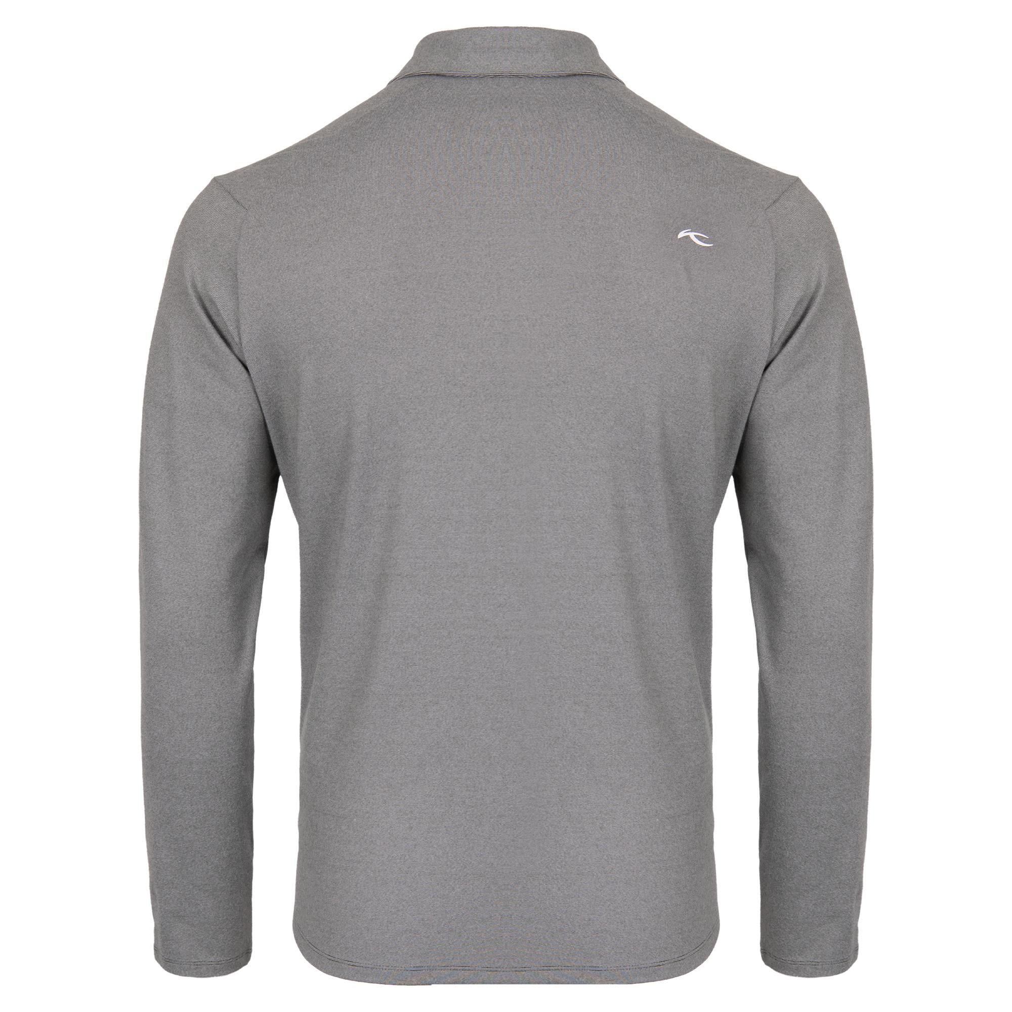 KJUS Scot Warm Mens Long Sleeve Polo Shirt Green Slate