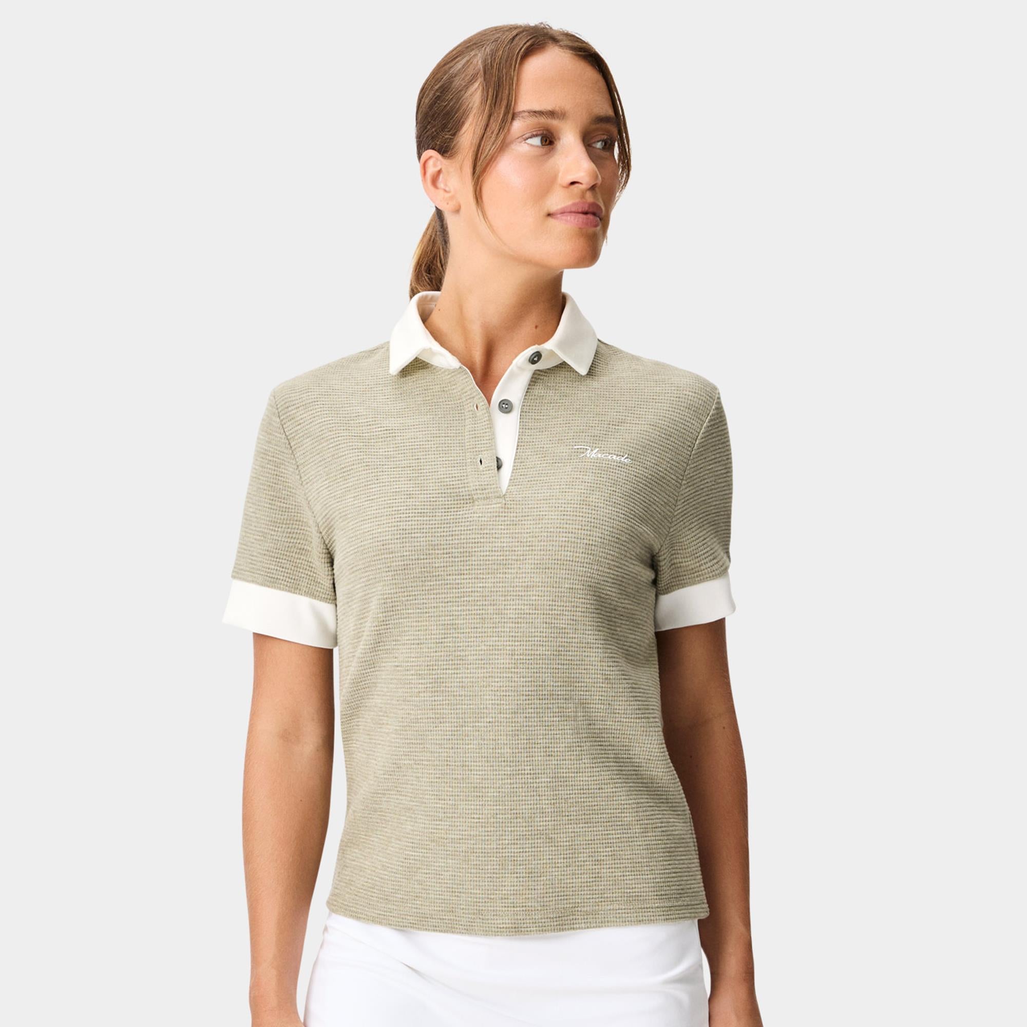 Macade Golf Remi Weave Ladies Golf Polo Shirt Green
