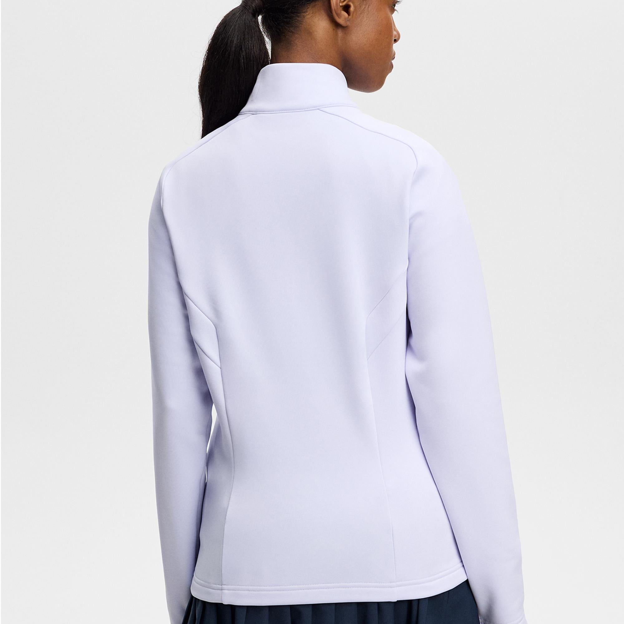 J Lindeberg Selena Quarter Zip Ladies Golf Mid Layer Purple Heather