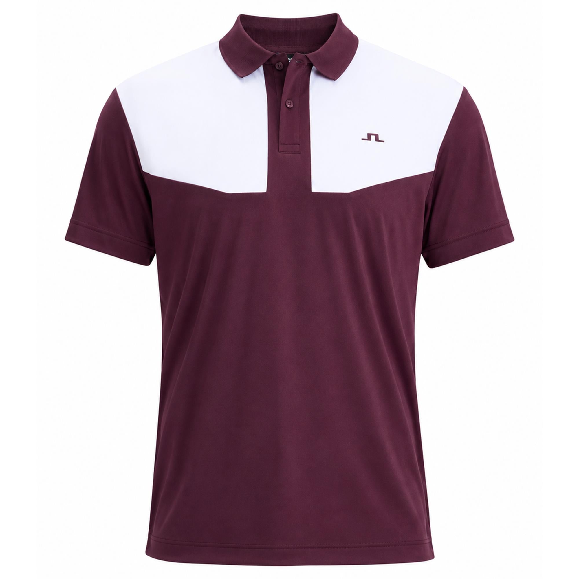 J Lindeberg Calex Mens Golf Polo Shirt Winetasting