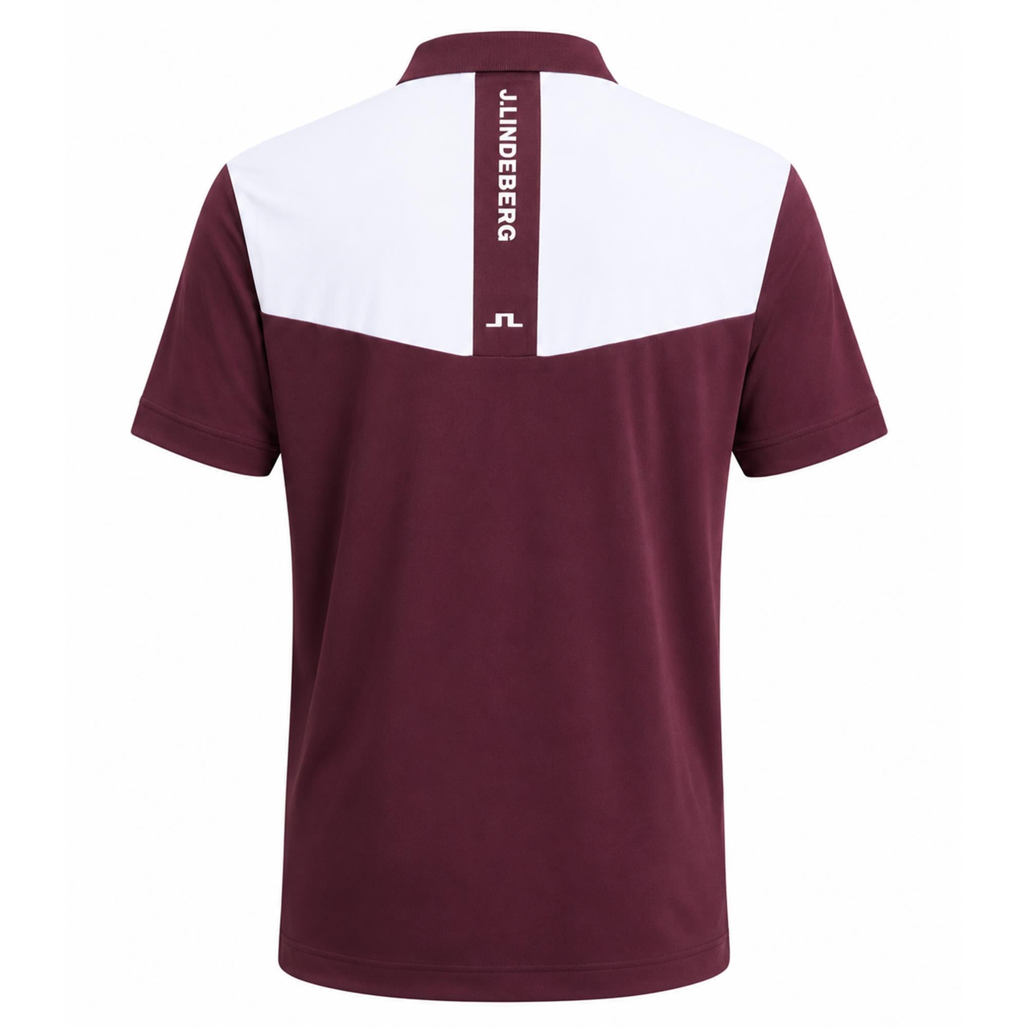 J Lindeberg Calex Mens Golf Polo Shirt Winetasting