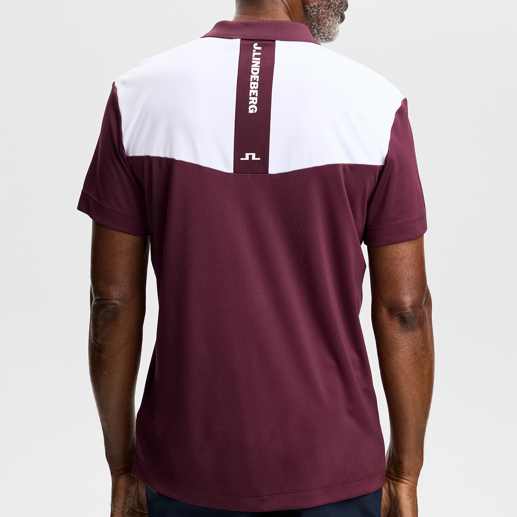 J Lindeberg Calex Mens Golf Polo Shirt Winetasting