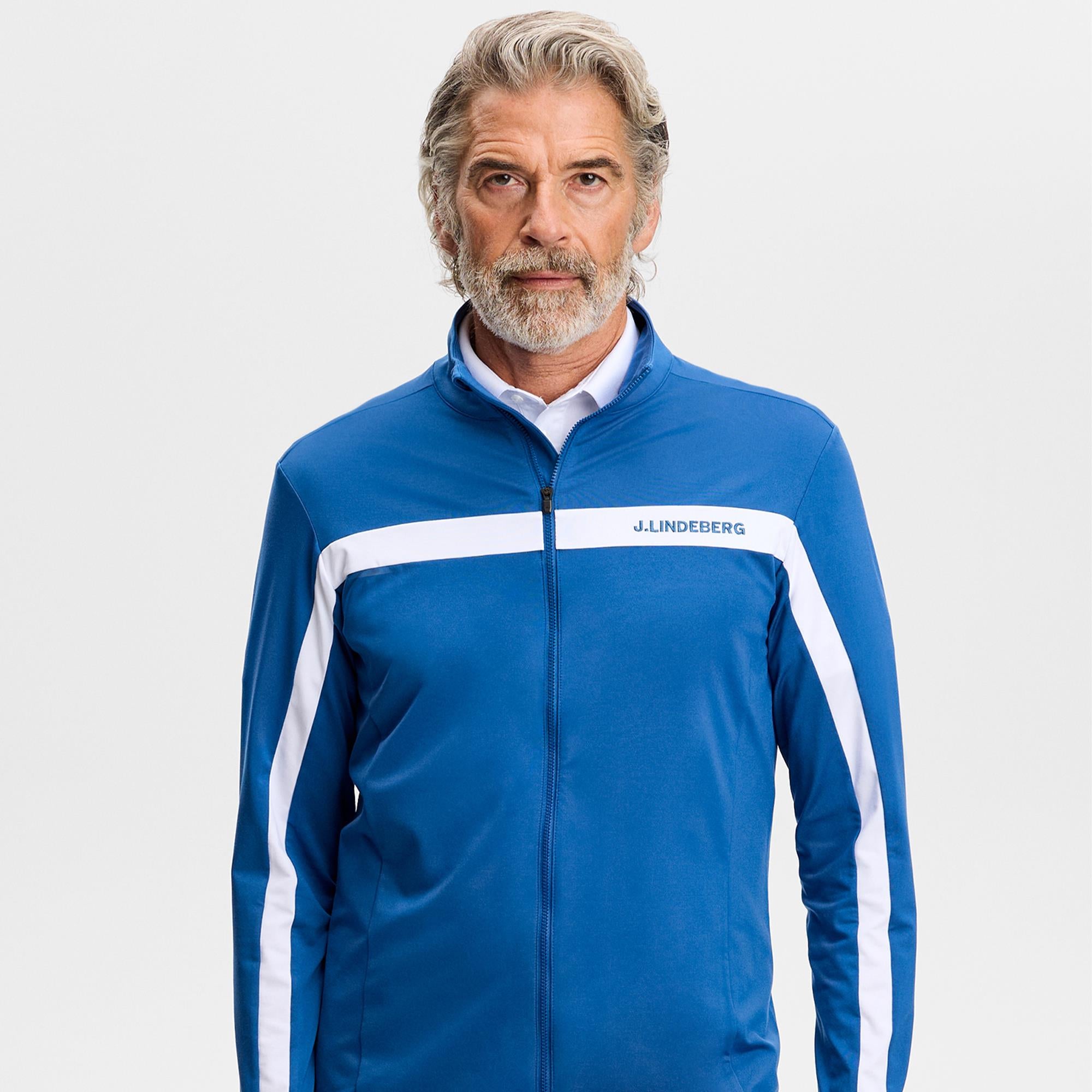 J Lindeberg Jarvis Mens Golf Mid Layer Set Sail