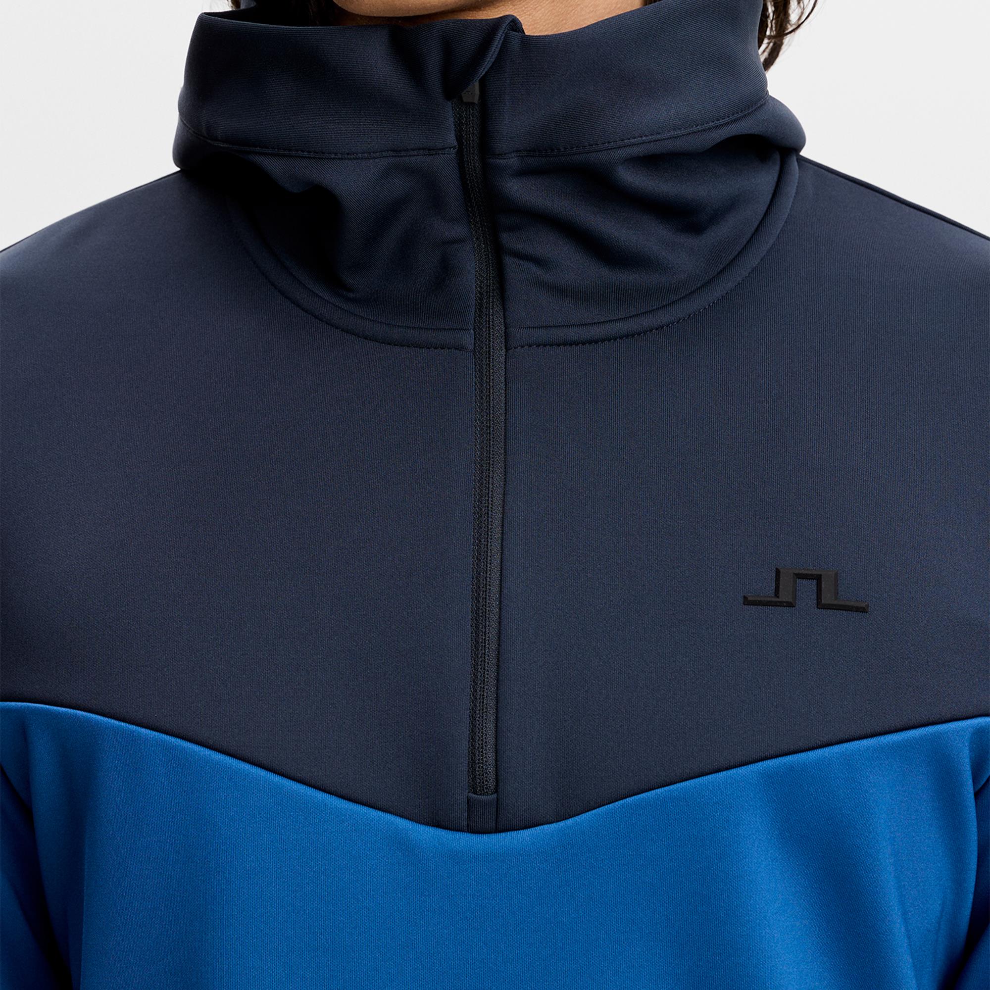 J Lindeberg Maclean Quarter Zip Mens Golf Hoodie Set Sail