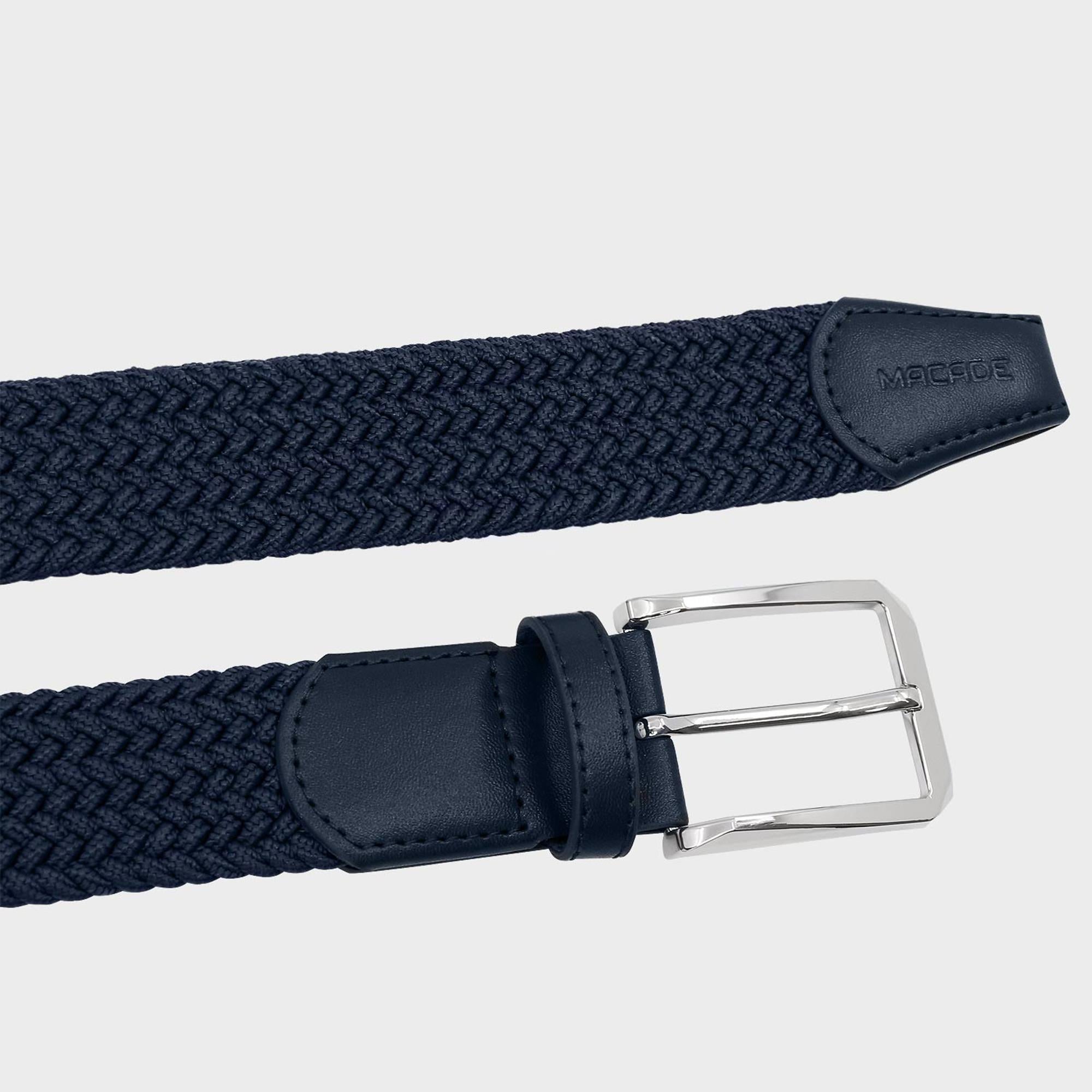 Macade Golf Elastic Mens Belt Navy