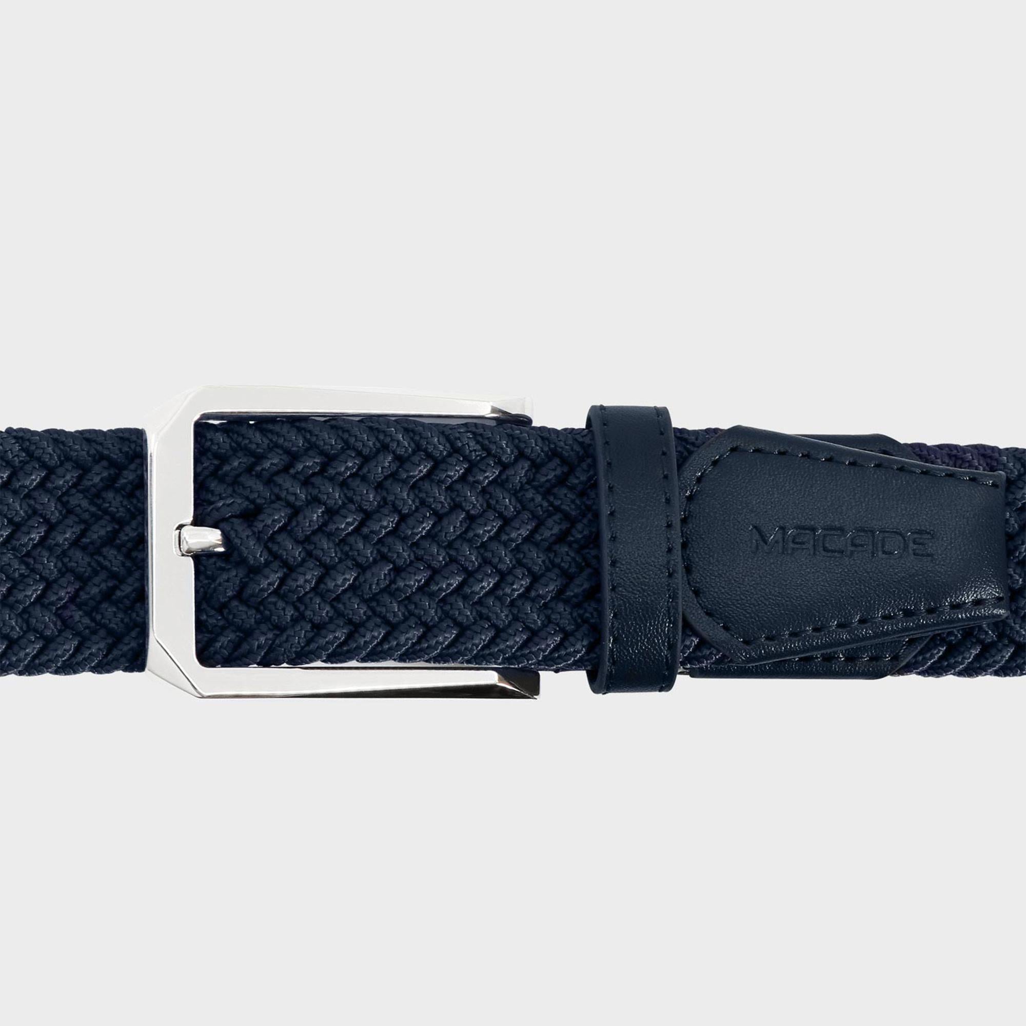 Macade Golf Elastic Mens Belt Navy