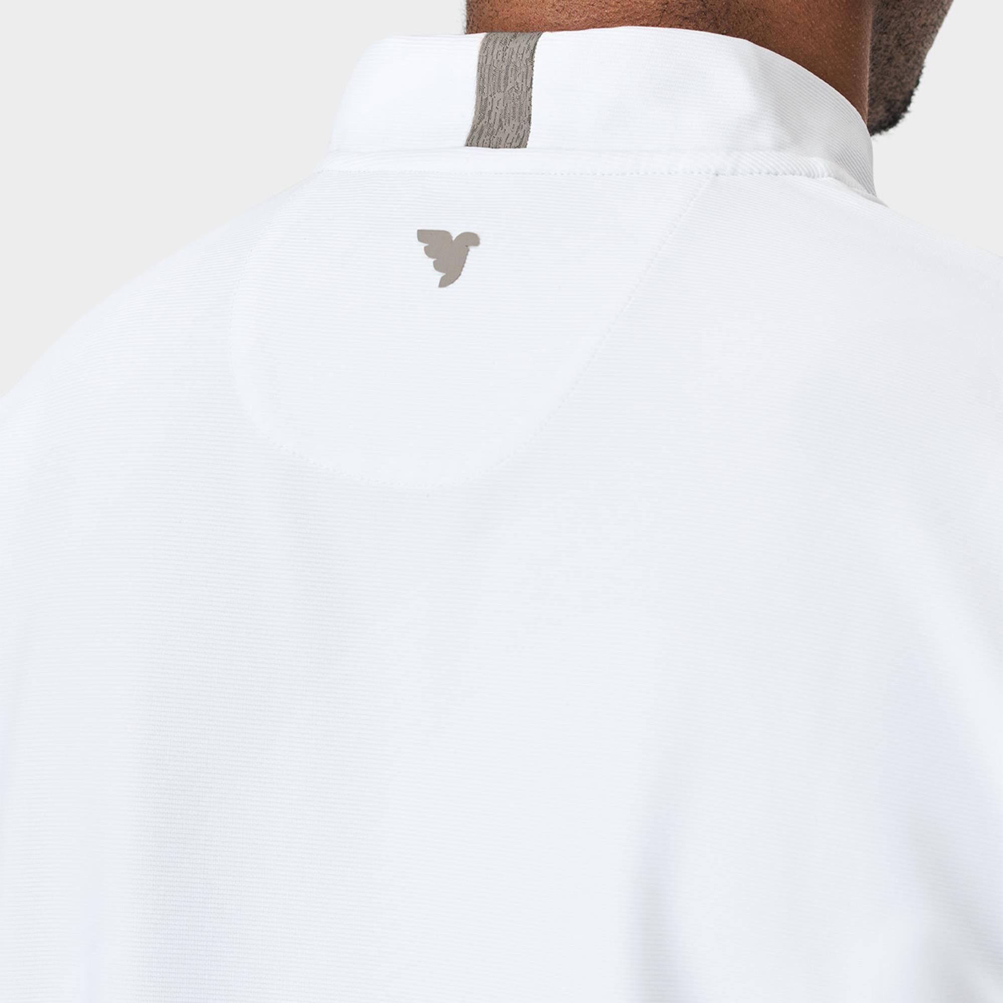 Macade Golf Heath Bomber Mens Golf Polo Shirt White