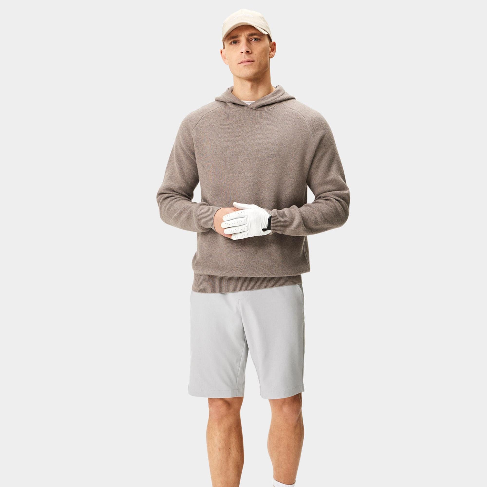 Macade Golf Tech Knit Mens Golf Hoodie Brown