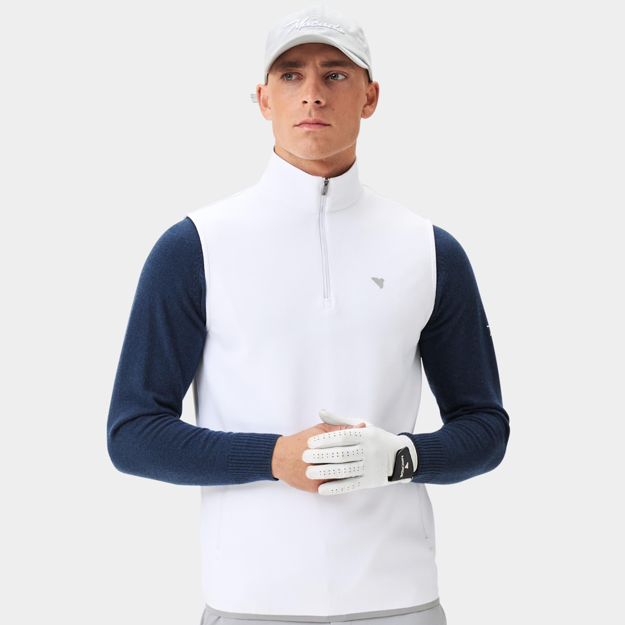 Macade Golf Therma Mens Golf Vest White