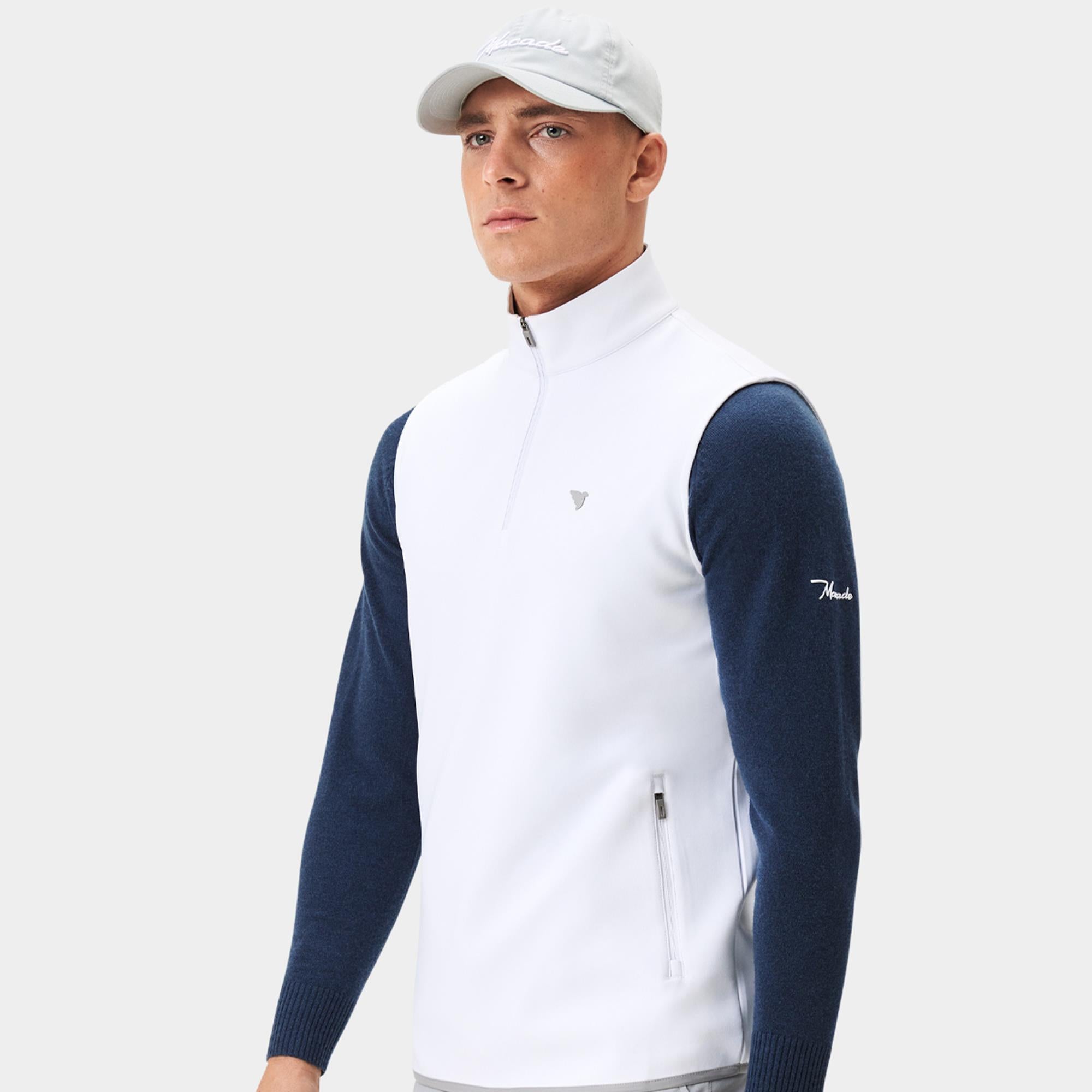 Macade Golf Therma Mens Golf Vest White
