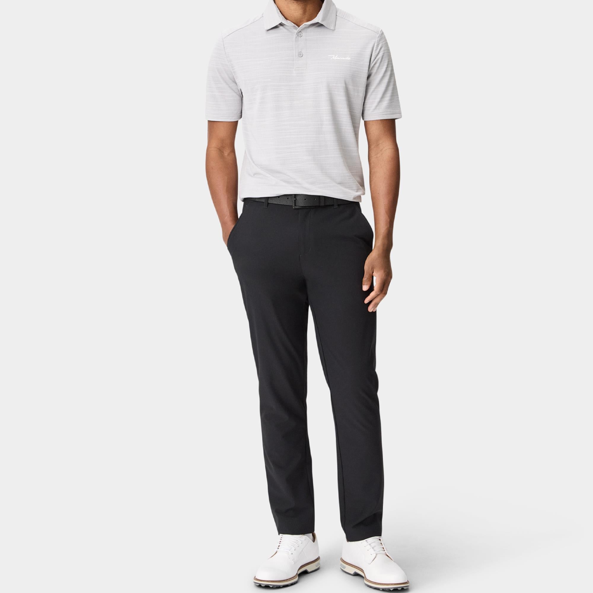 Macade Golf Lightweight Mens Slim Golf Trousers Ash Black