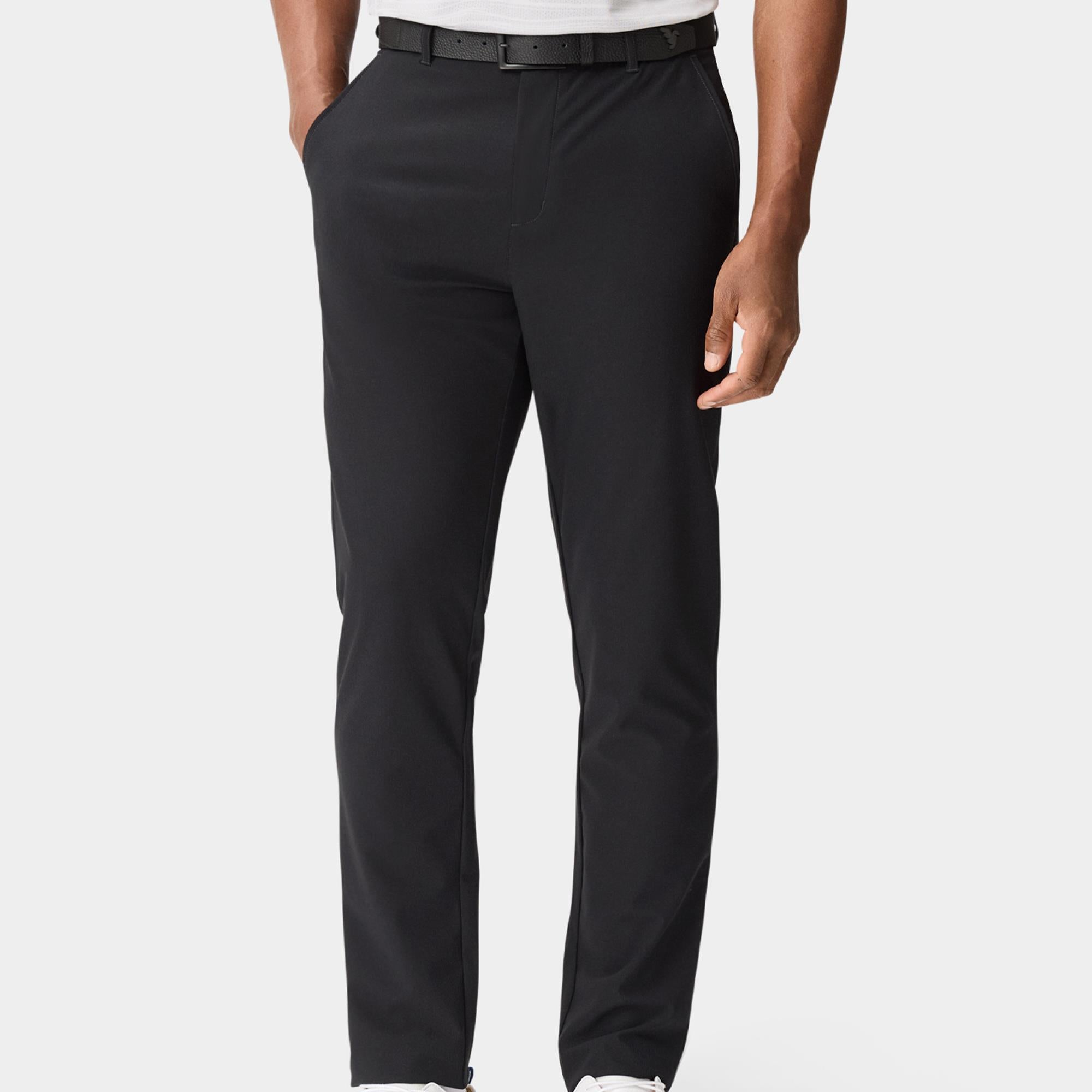 Macade Golf Lightweight Mens Slim Golf Trousers Ash Black