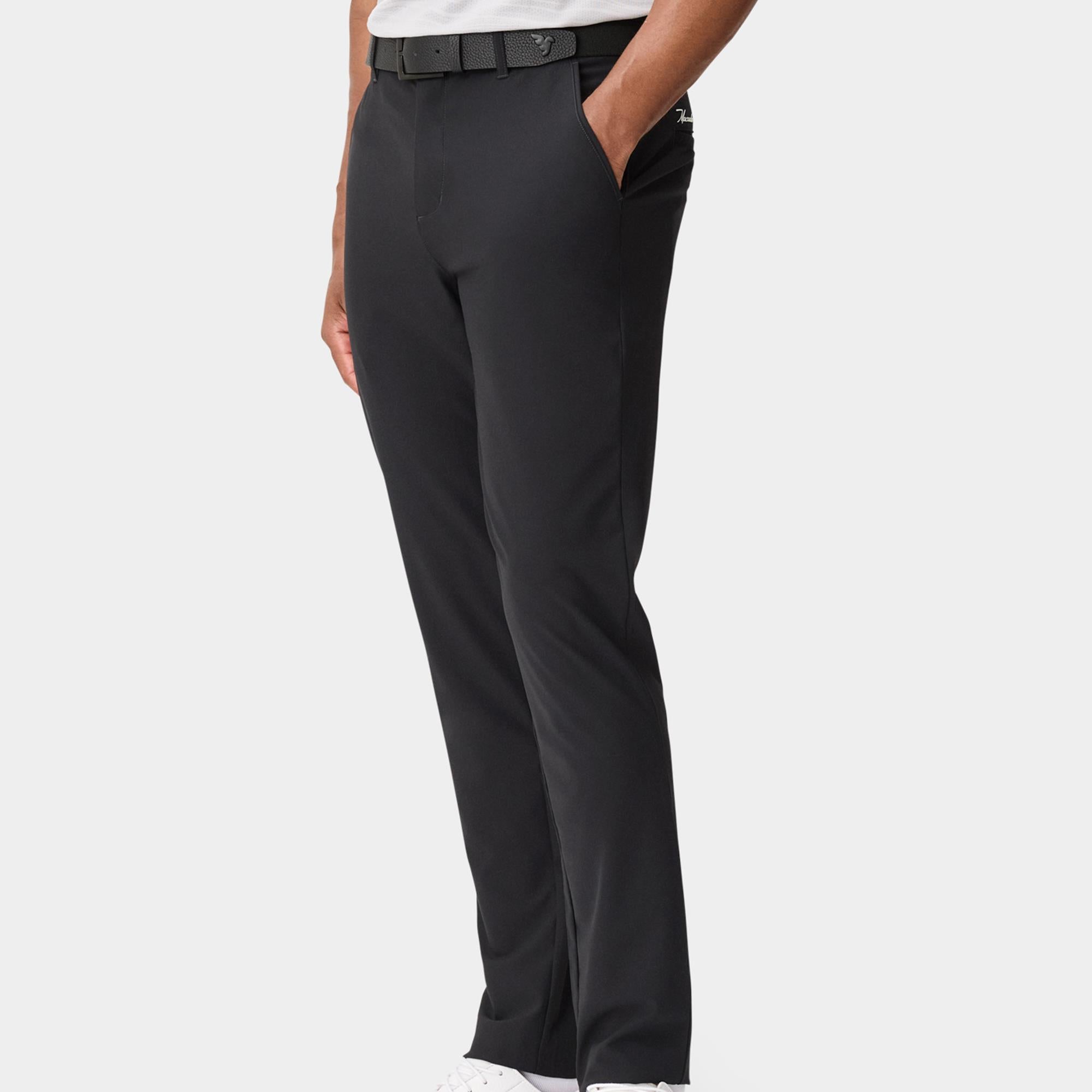 Macade Golf Lightweight Mens Slim Golf Trousers Ash Black