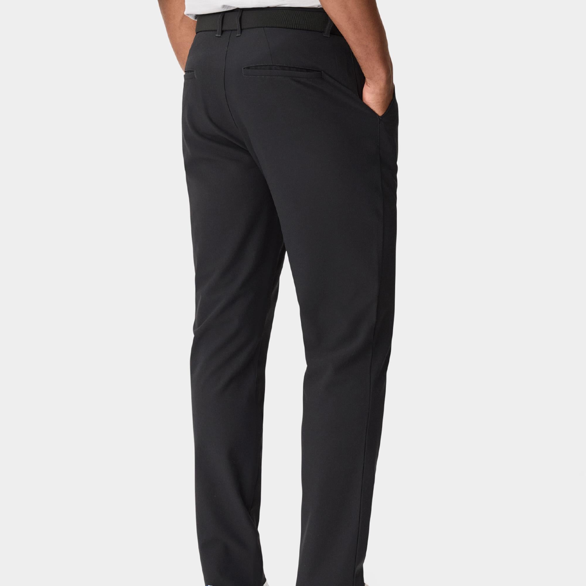 Macade Golf Lightweight Mens Slim Golf Trousers Ash Black