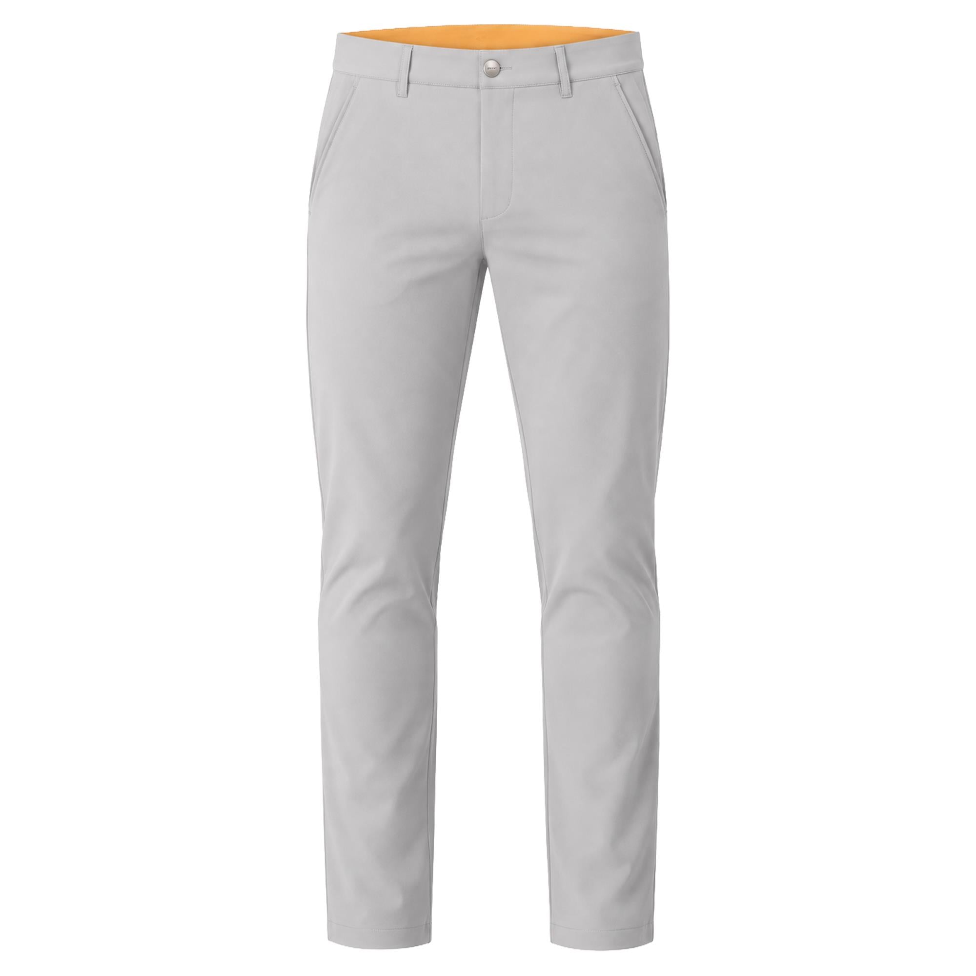 Macade Golf Lightweight Mens Slim Golf Trousers Light Grey