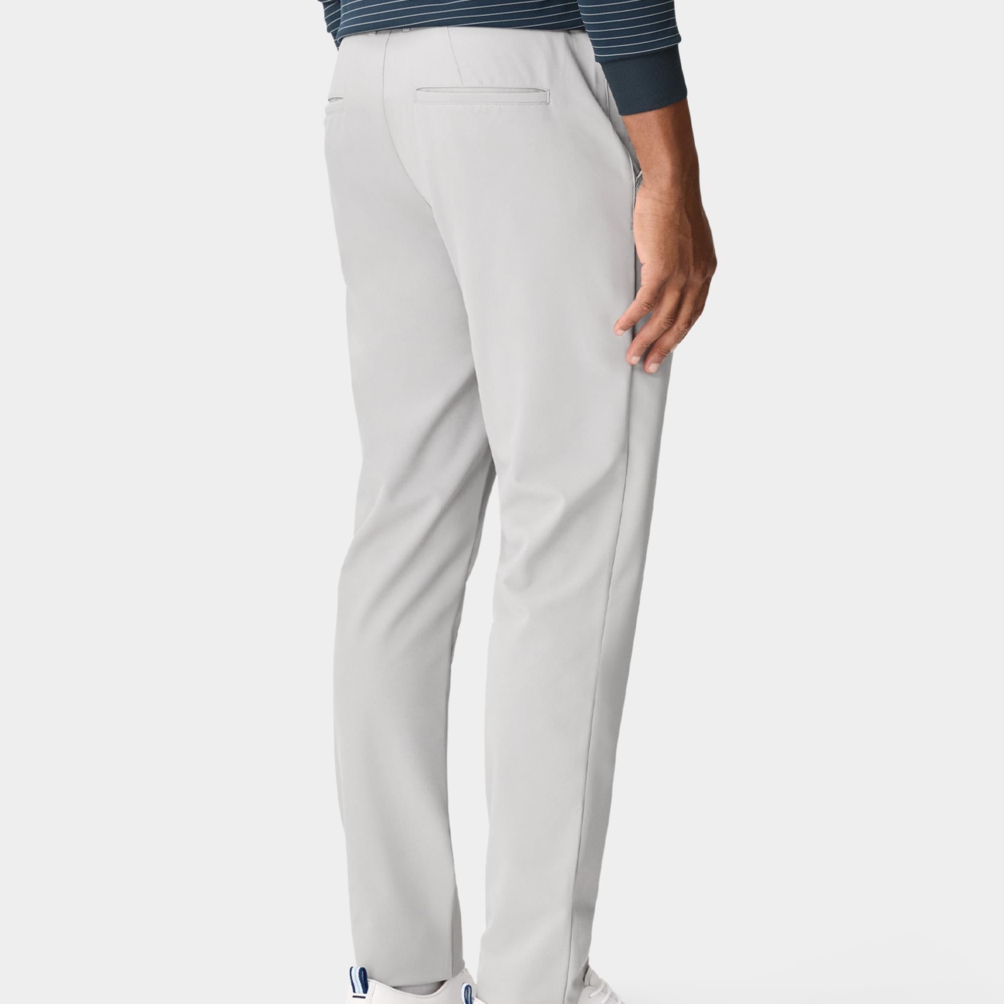 Macade Golf Lightweight Mens Slim Golf Trousers Light Grey