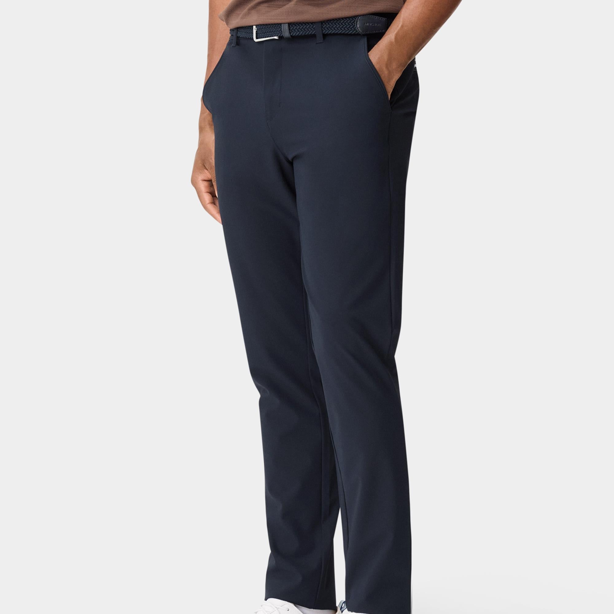 Macade Golf Lightweight Mens Slim Golf Trousers Navy