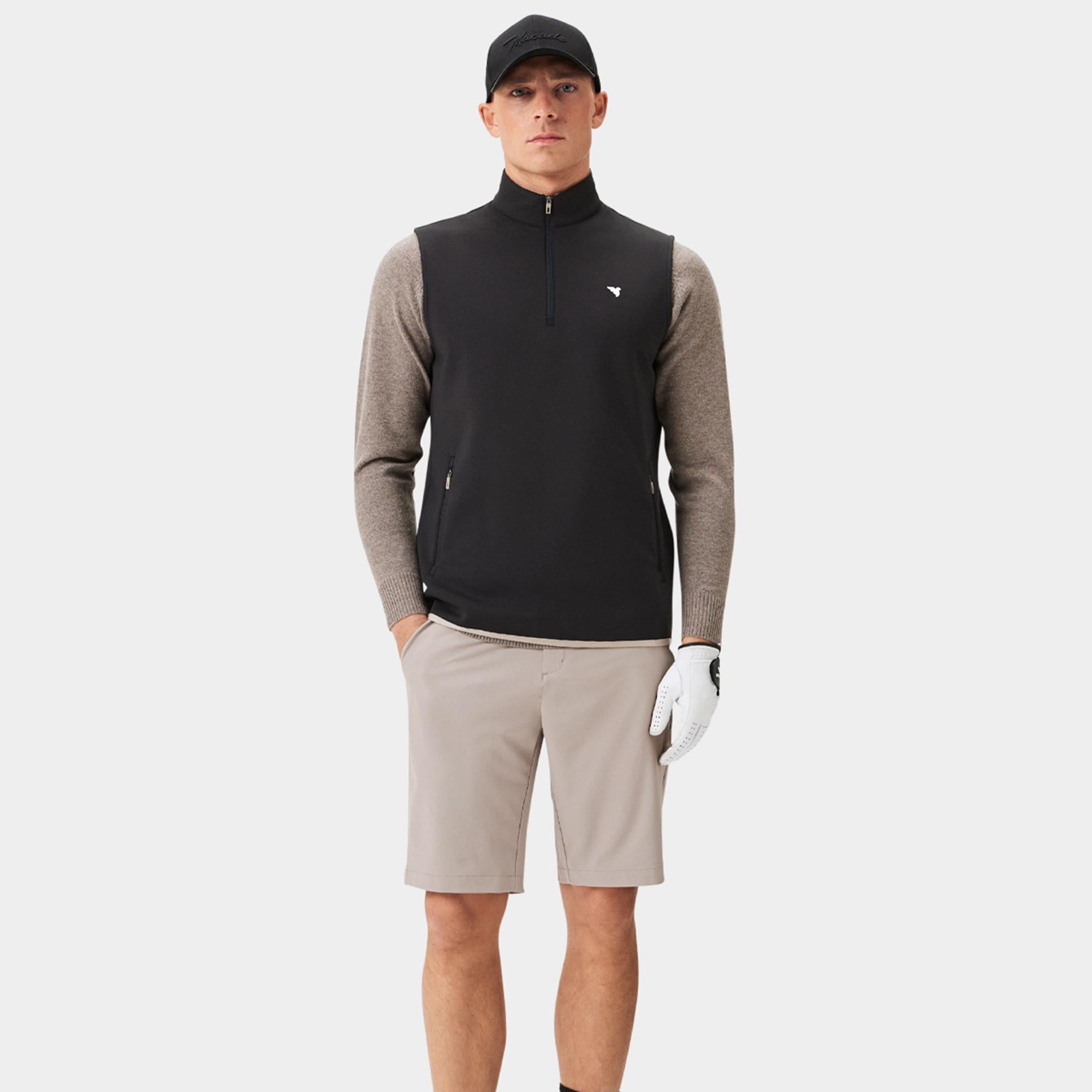 Macade Golf Therma Mens Golf Vest Black