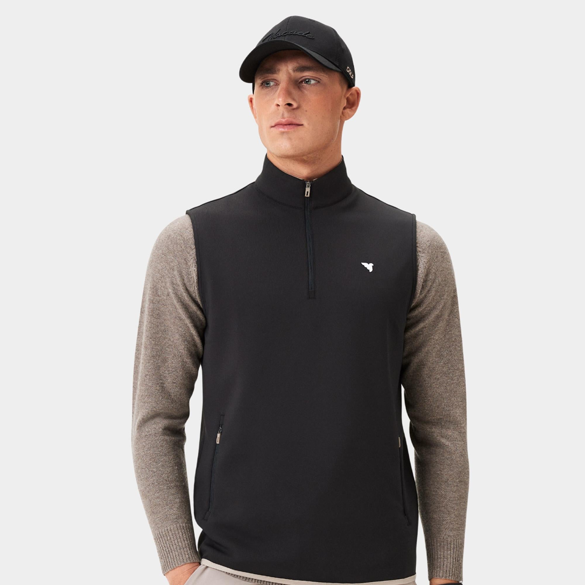 Macade Golf Therma Mens Golf Vest Black