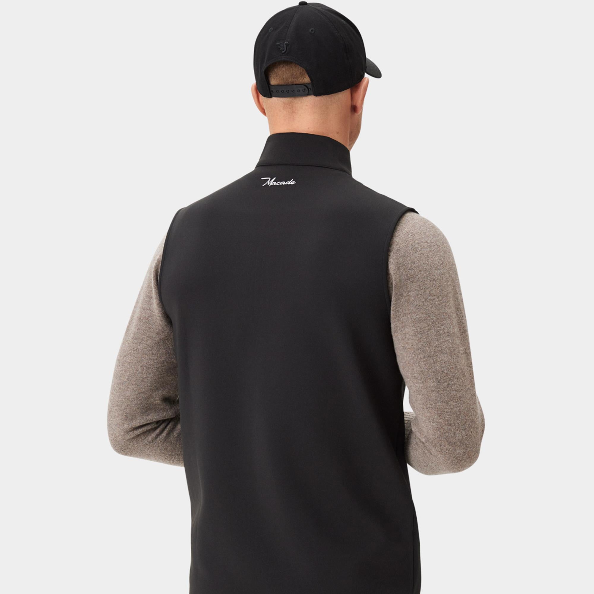 Macade Golf Therma Mens Golf Vest Black