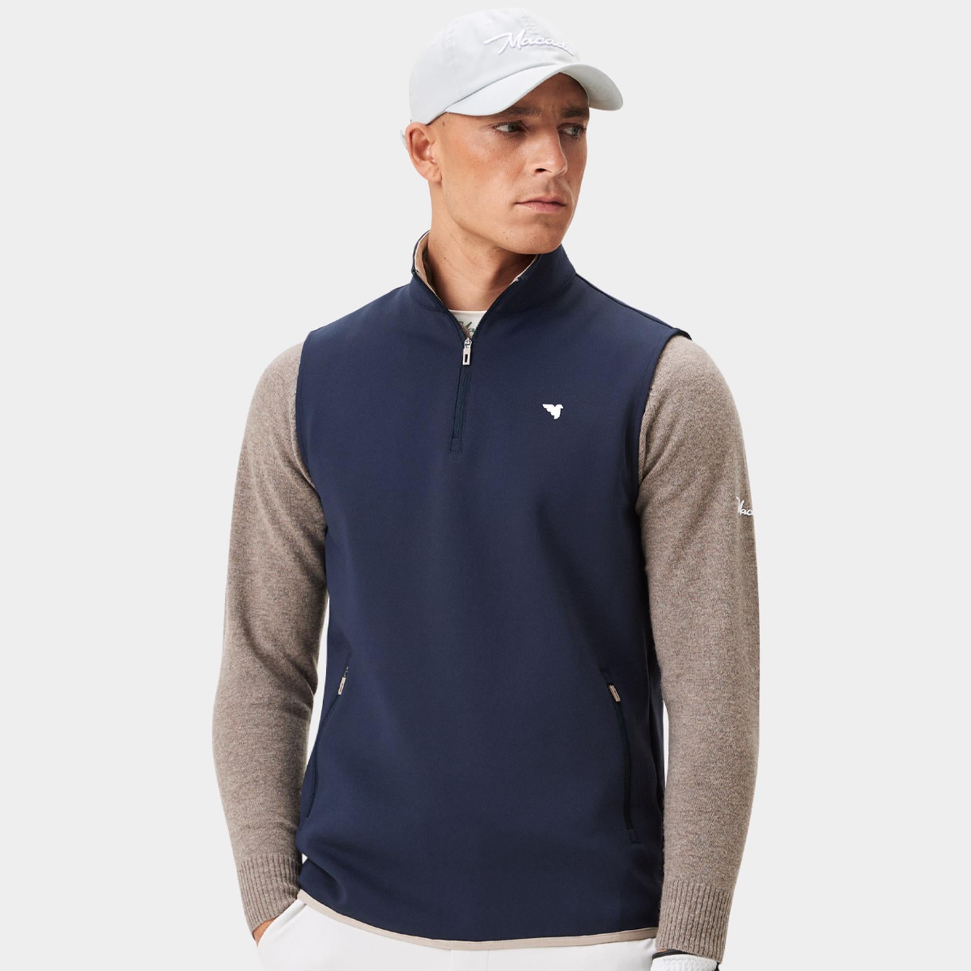 Macade Golf Therma Mens Golf Vest Navy