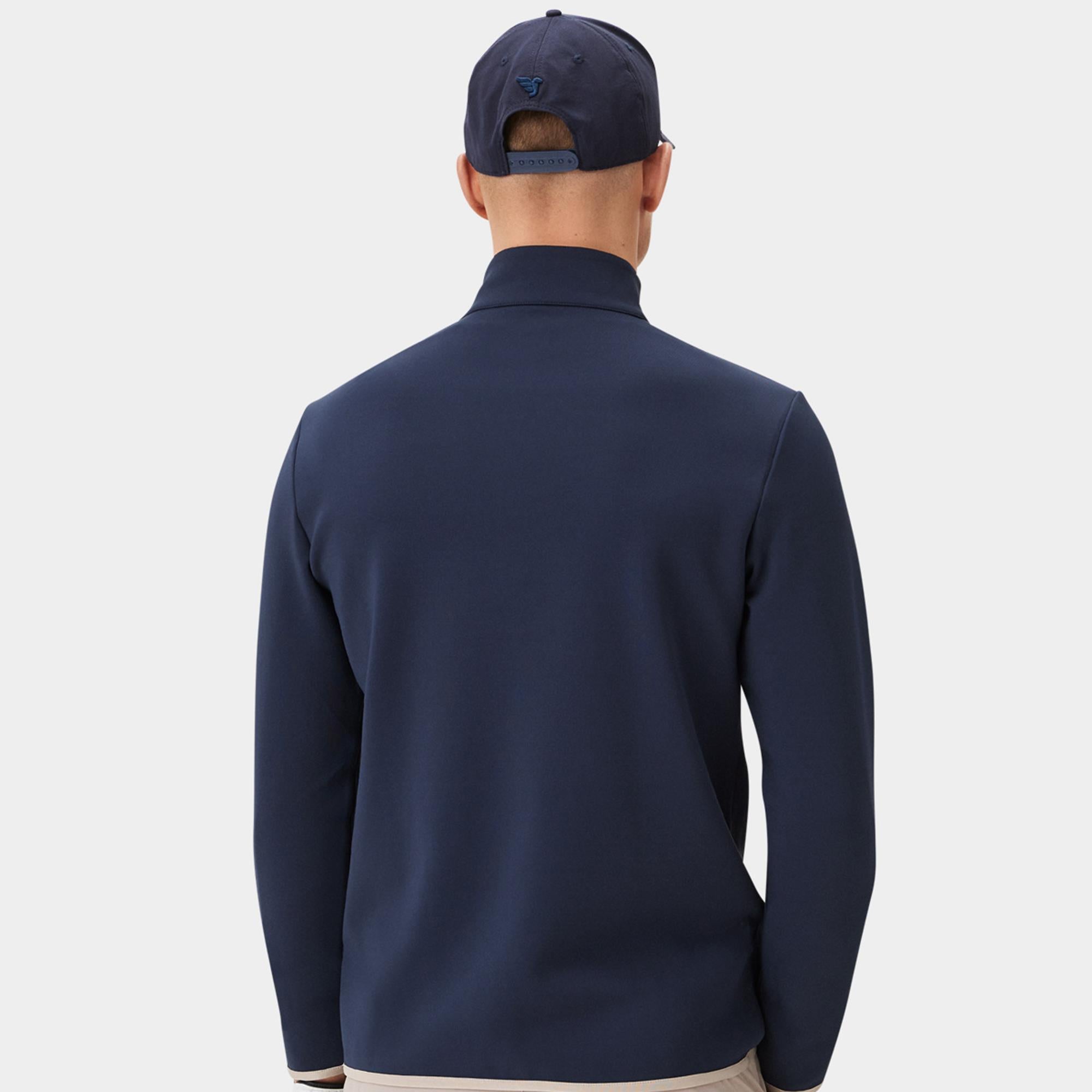 Macade Golf Therma Quarter Zip Mens Golf Mid Layer Navy
