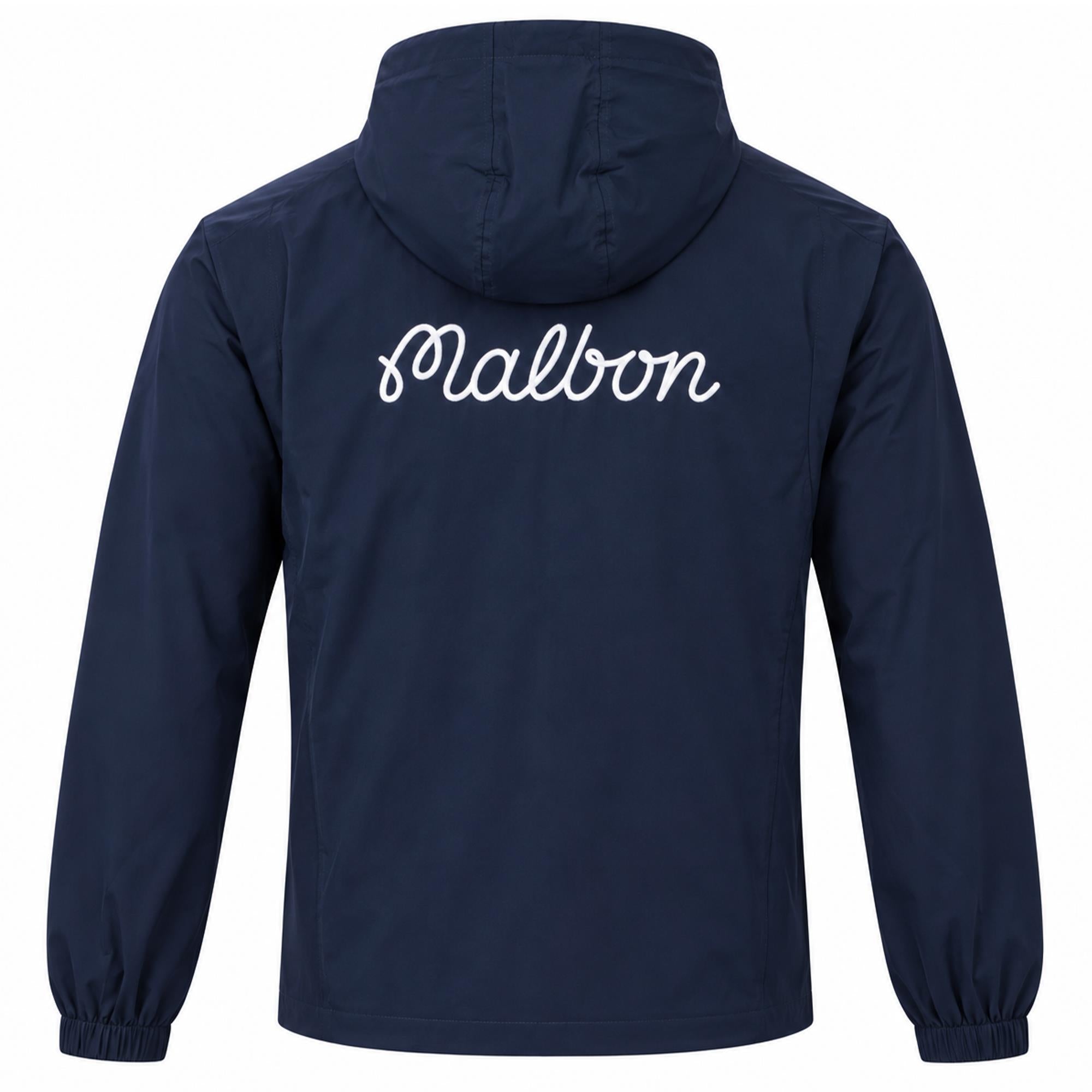 Malbon Golf Icons Ridge Anorak Navy
