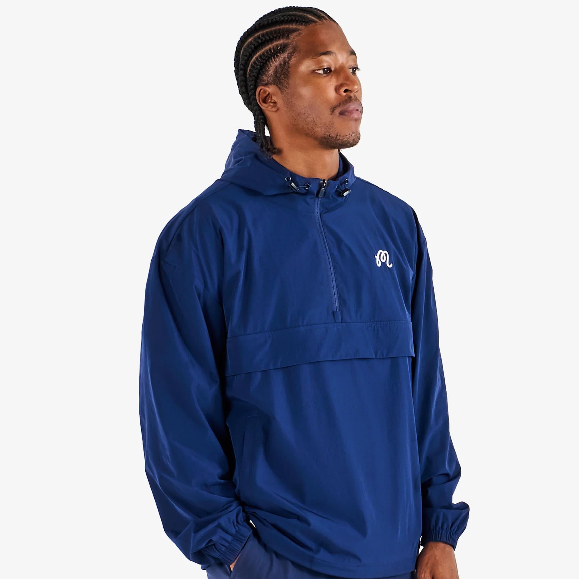 Malbon Golf Icons Ridge Anorak Navy