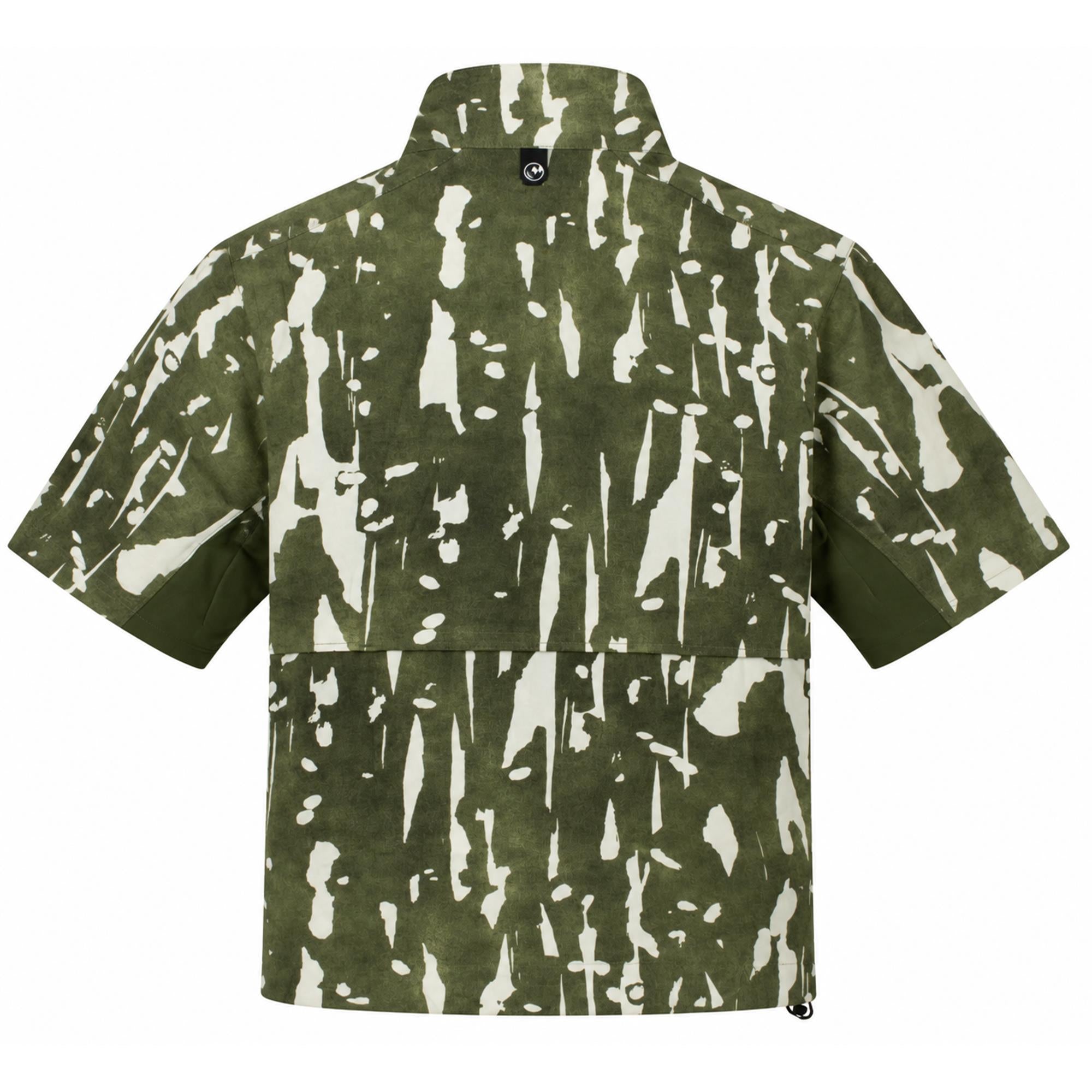 Malbon Golf Pine Inkwash Mens Windshirt Olive Inkwash