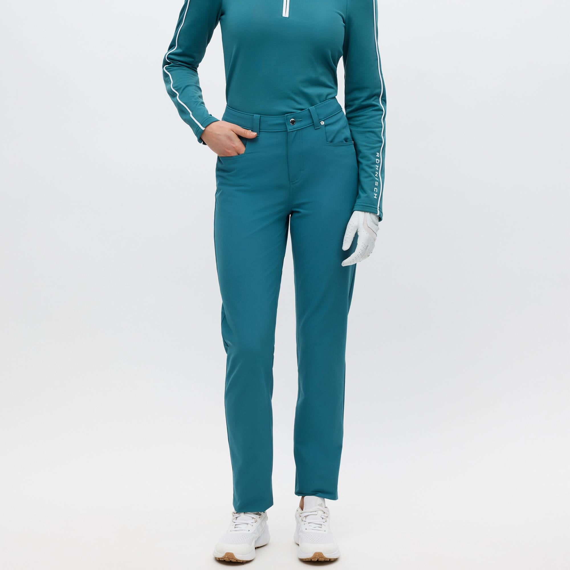 Rohnisch Chie Brushed Ladies Winter Golf Trousers Hydro 32 Inch