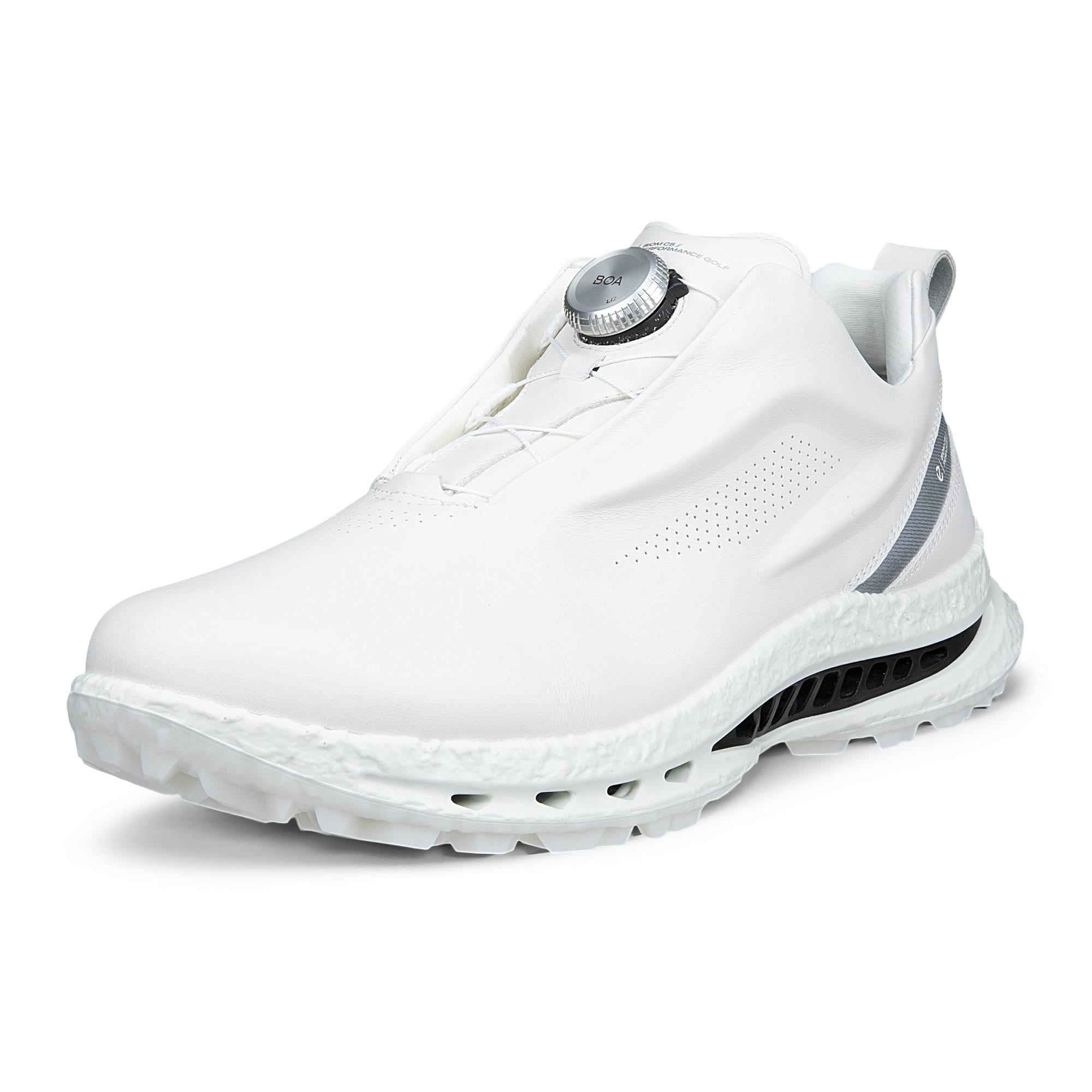 Ecco Biom C5 Premium BOA Gore-Tex Mens Golf Shoe White/Buffed Silver