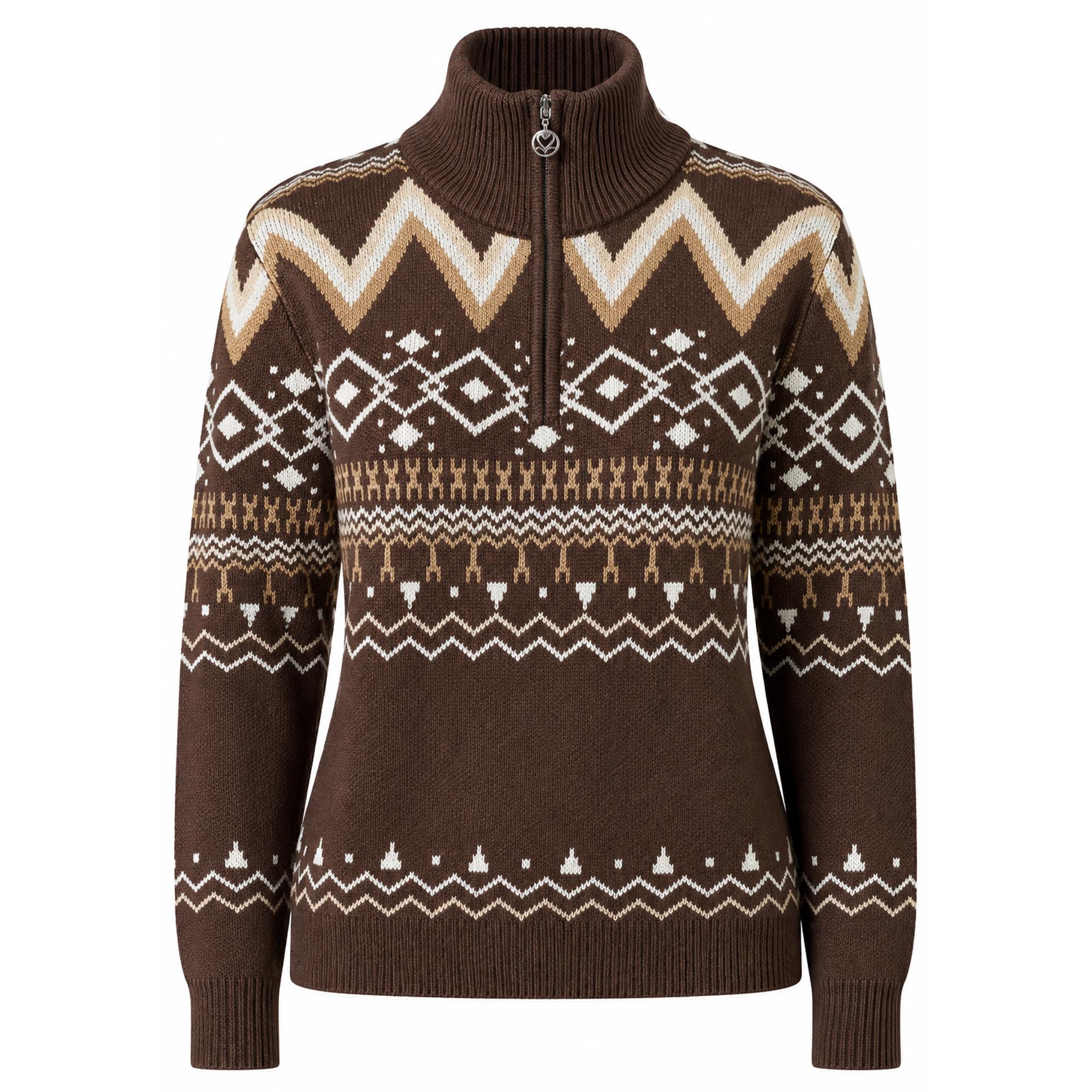 Daily Sports Jacquard Ladies Golf Pullover Bark