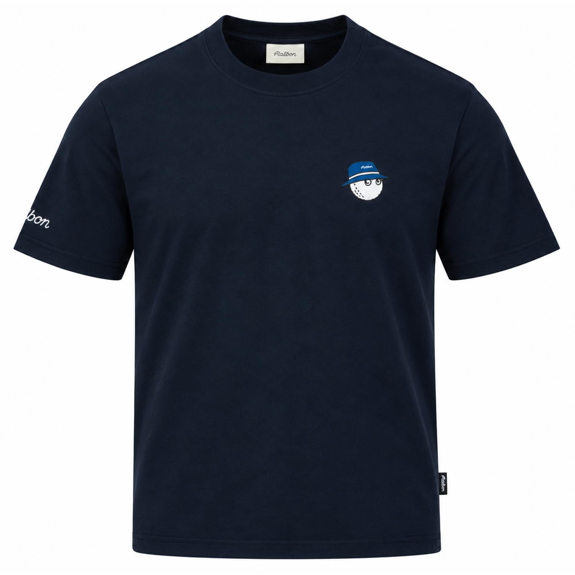 Malbon Golf Icons Cooper Buckets Bermuda Tee Navy