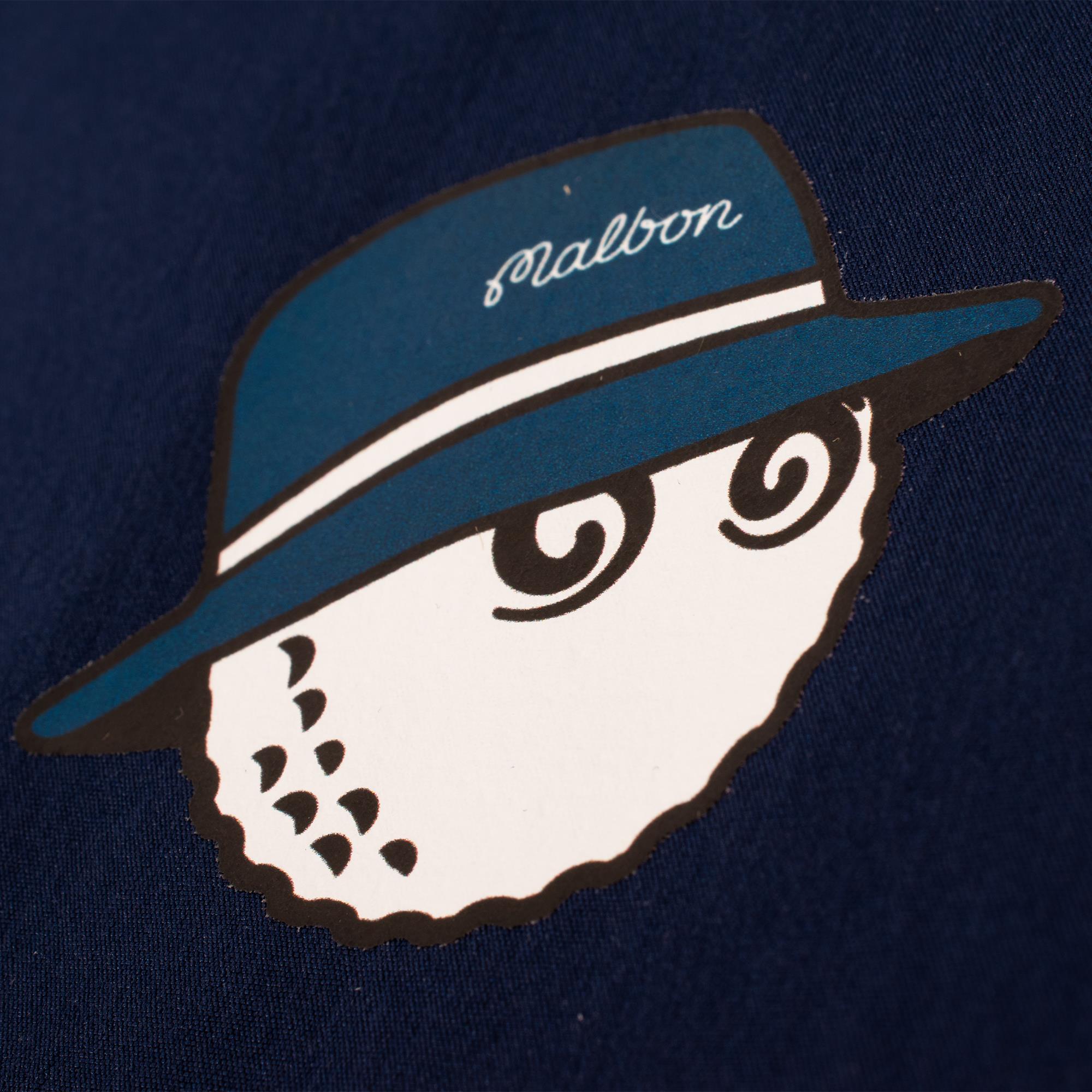 Malbon Golf Icons Cooper Buckets Bermuda Tee Navy