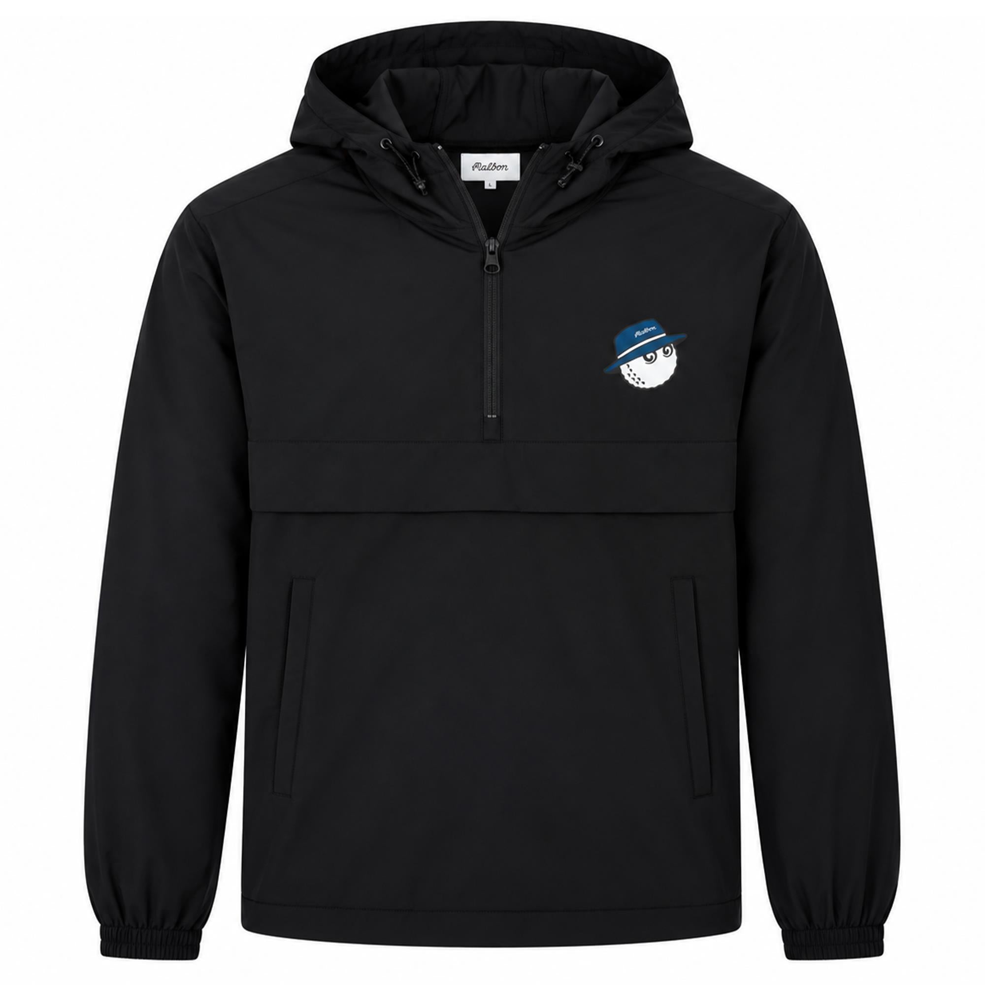 Malbon Golf Icons Cooper Bucket Ridge Jacket Black