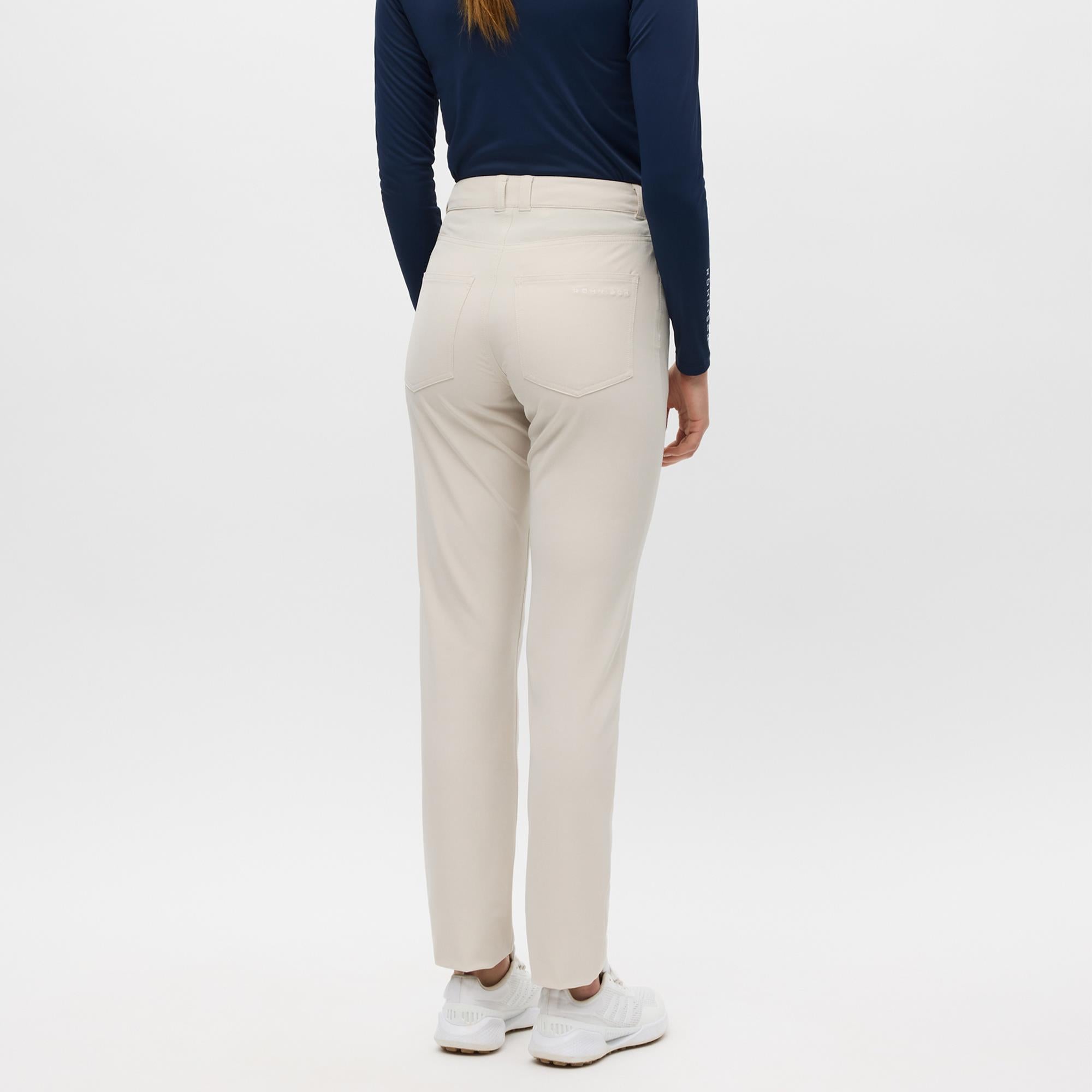 Rohnisch Chie Brushed Ladies Winter Golf Trousers Oatmeal 32 Inch