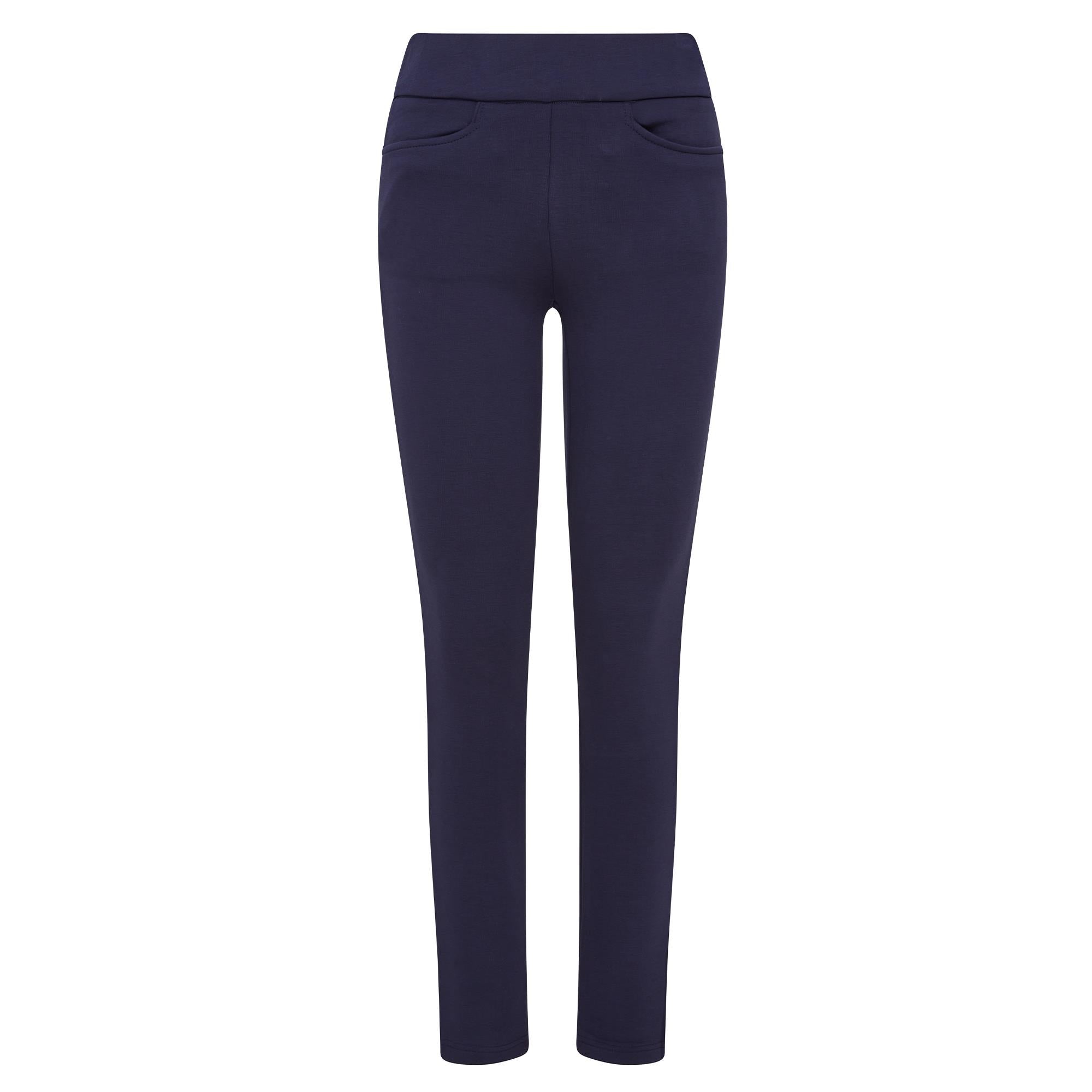 Swing Out Sister Amber 2.0 Thermal Fleece Ladies Winter Golf Trousers Navy Blazey 32 Inch Leg