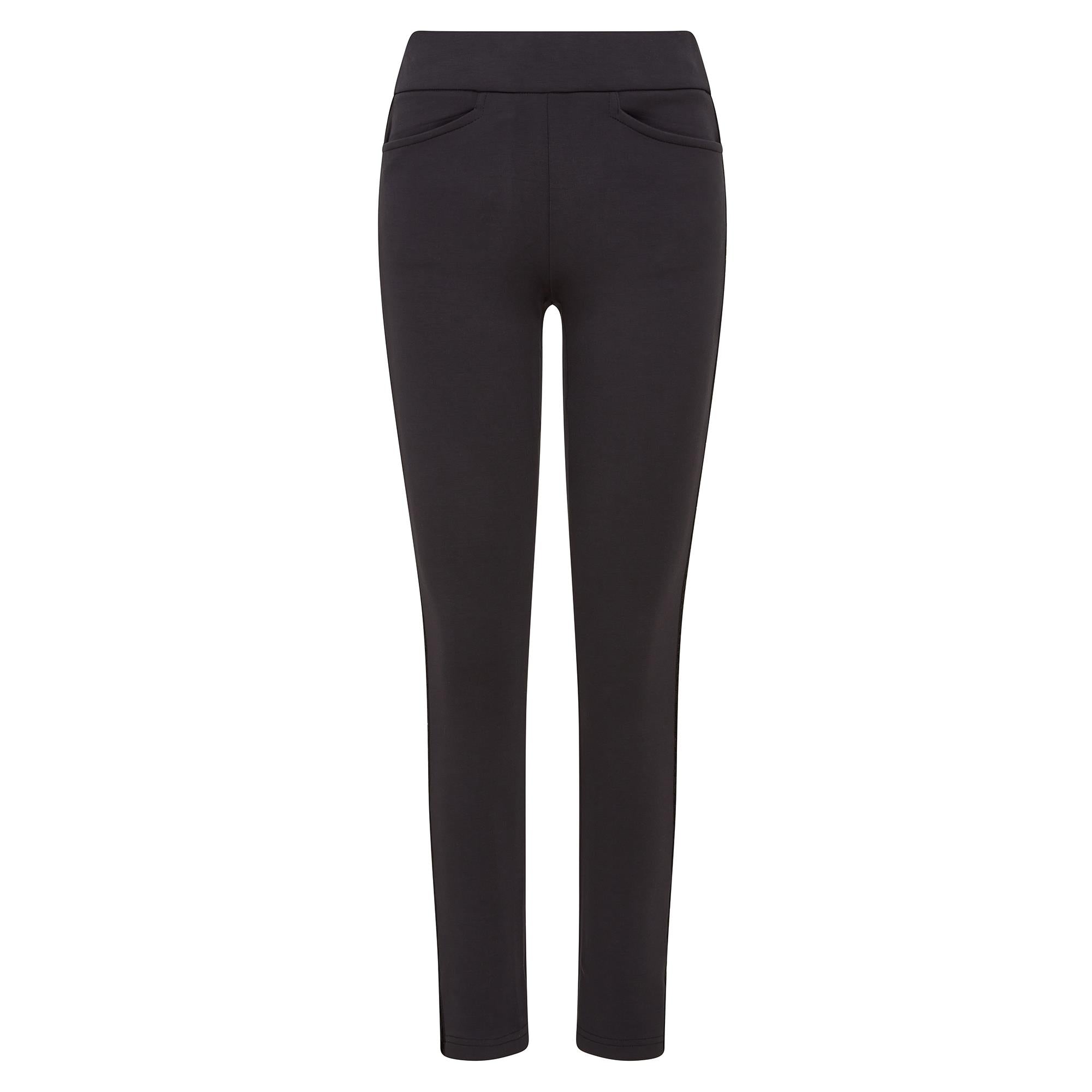 Swing Out Sister Amber 2.0 Thermal Fleece Ladies Winter Golf Trousers Pitch Black 29 Inch Leg
