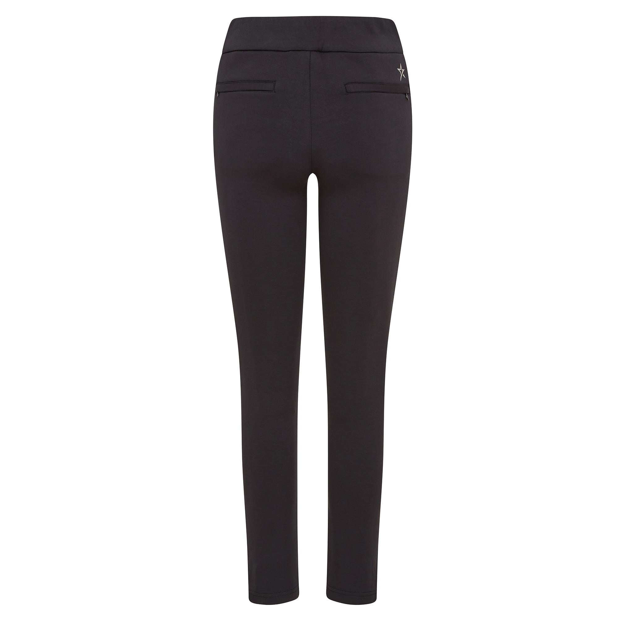 Swing Out Sister Amber 2.0 Thermal Fleece Ladies Winter Golf Trousers Pitch Black 32 Inch Leg