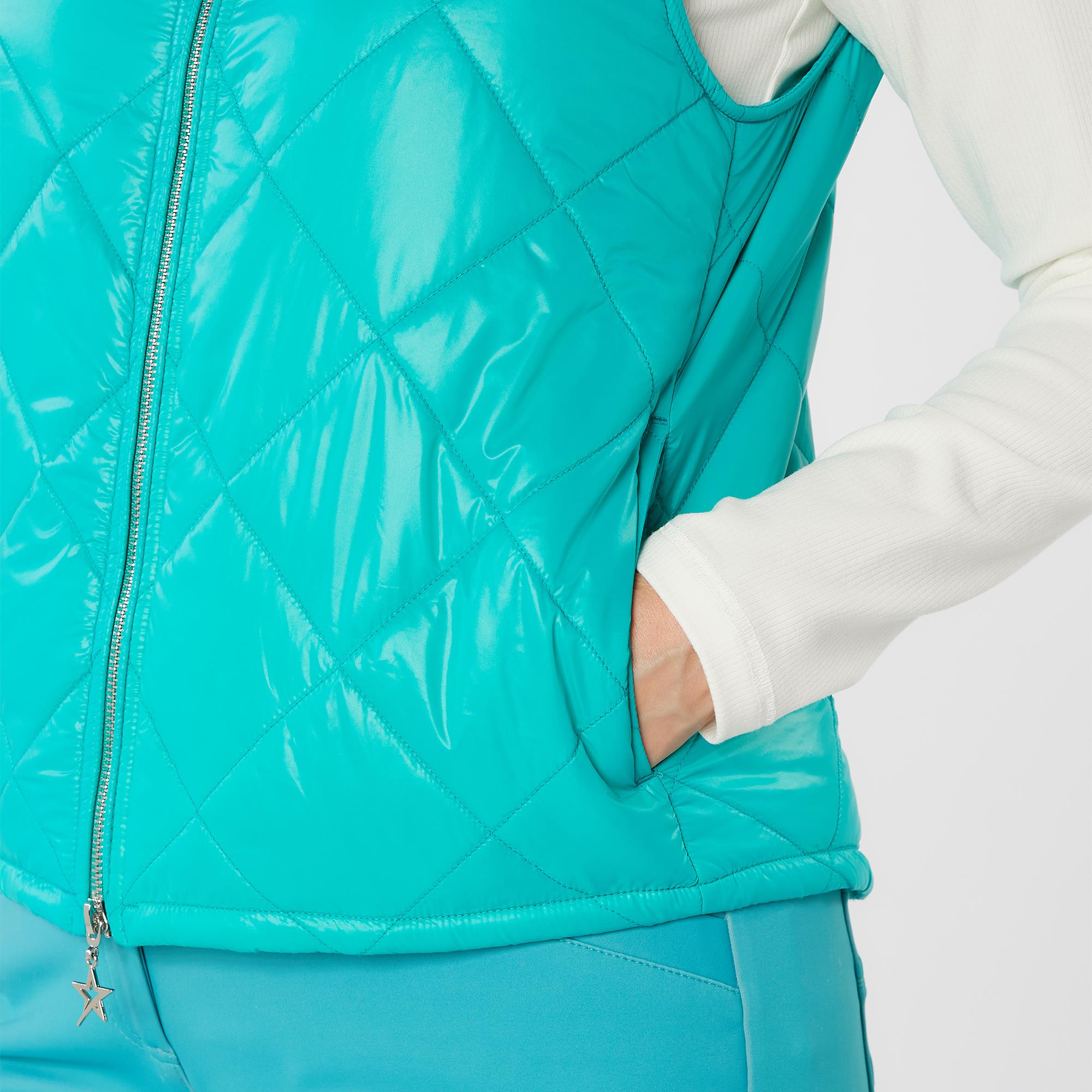 Swing Out Sister Maria Active Ladies Golf Vest Crystal Teal
