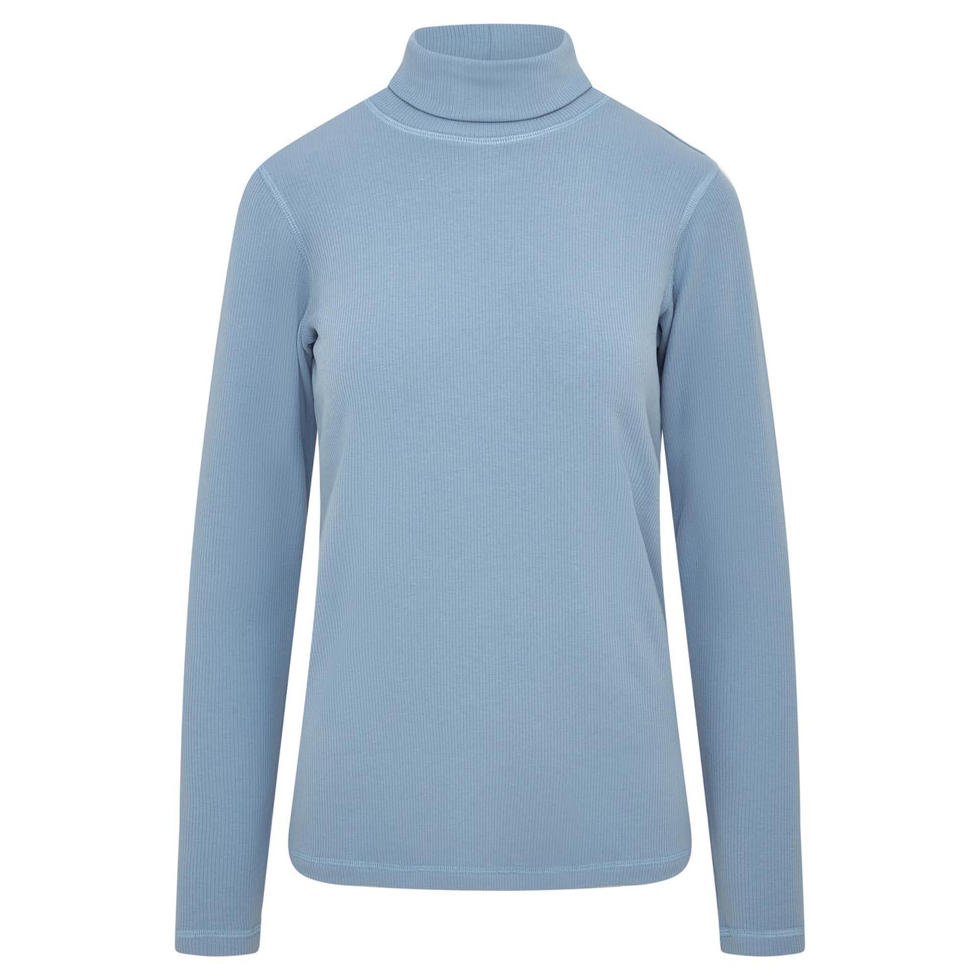 Swing Out Sister Natasha Ribbed Ladies Golf Roll Neck Blue Aura