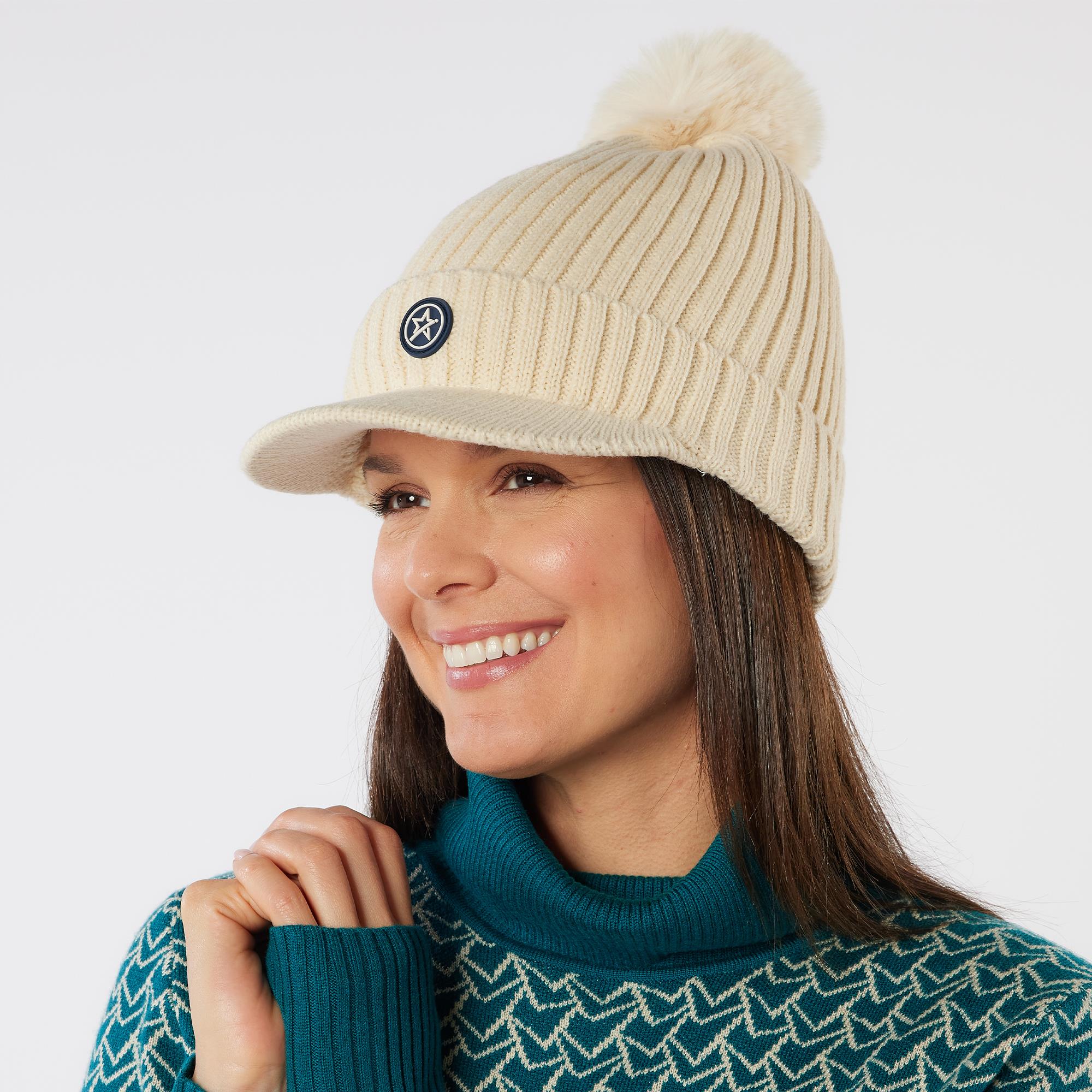 Swing Out Sister Polly Peak Bobble Hat Twilight Winter White