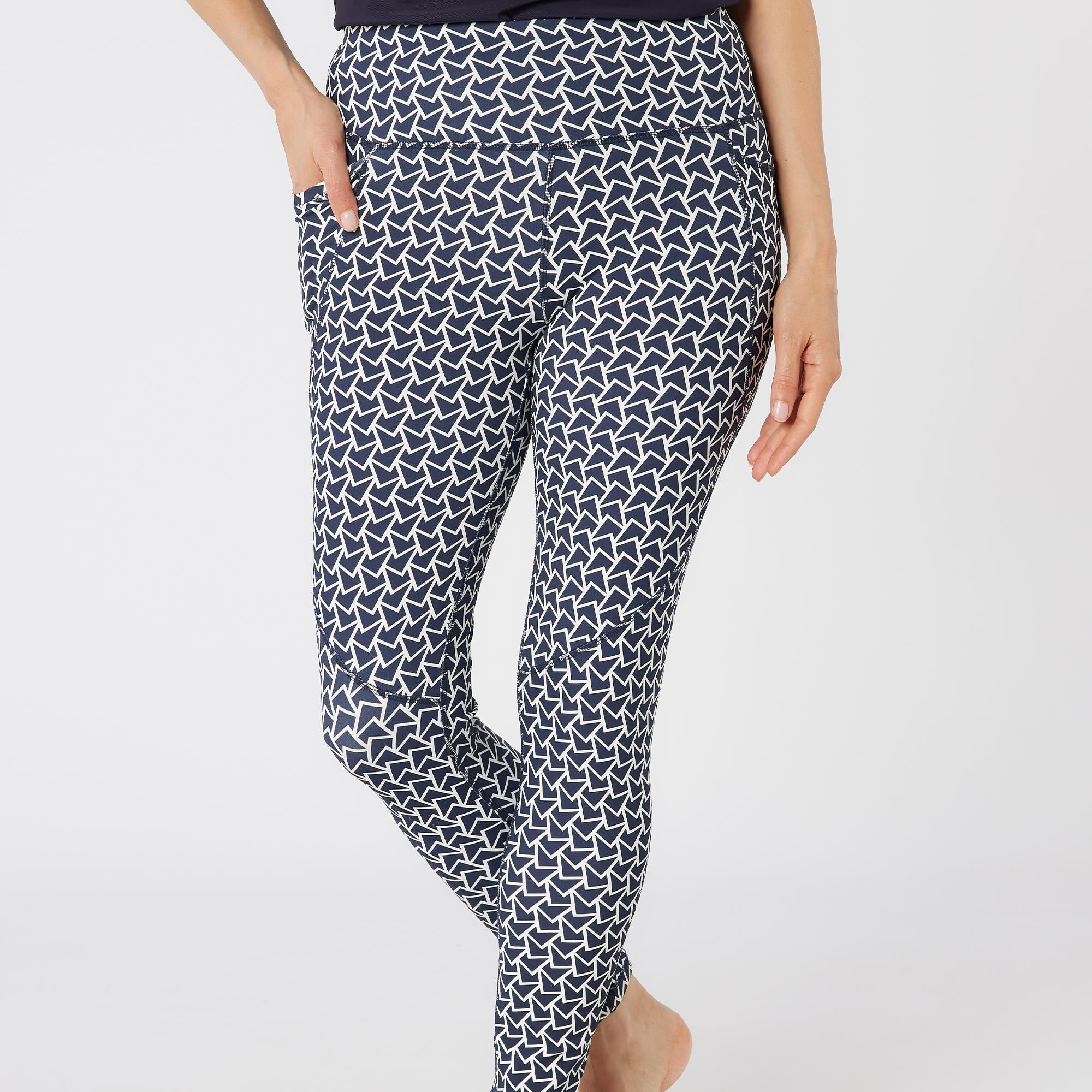Swing Out Sister Tamzin Ladies Golf Leggings Megabyte Navy