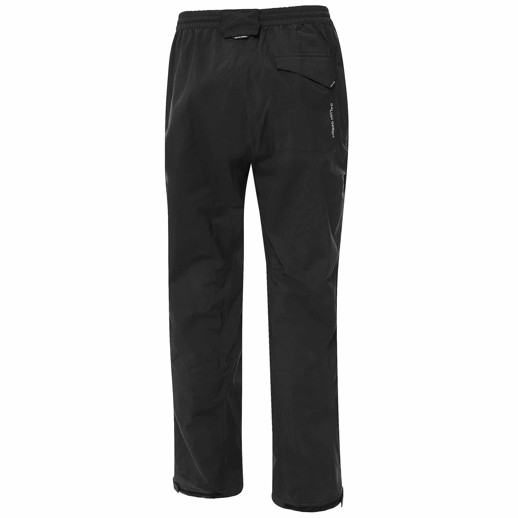 Galvin Green Arthur PacLite Gore-Tex Mens Waterproof Golf Trousers Black