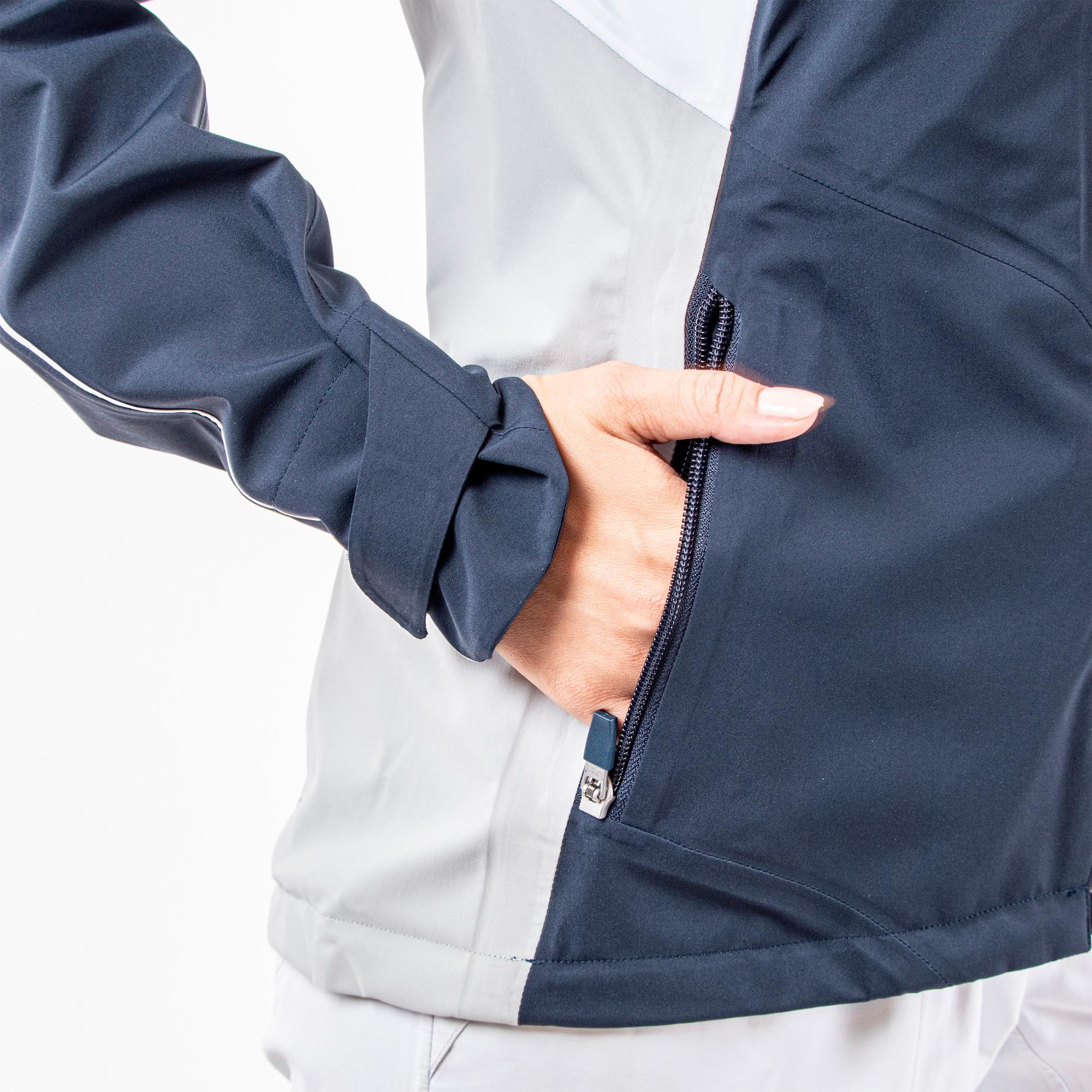 Galvin Green Ally Paclite Gore-Tex Ladies Waterproof Golf Jacket Navy/Cool Grey/White
