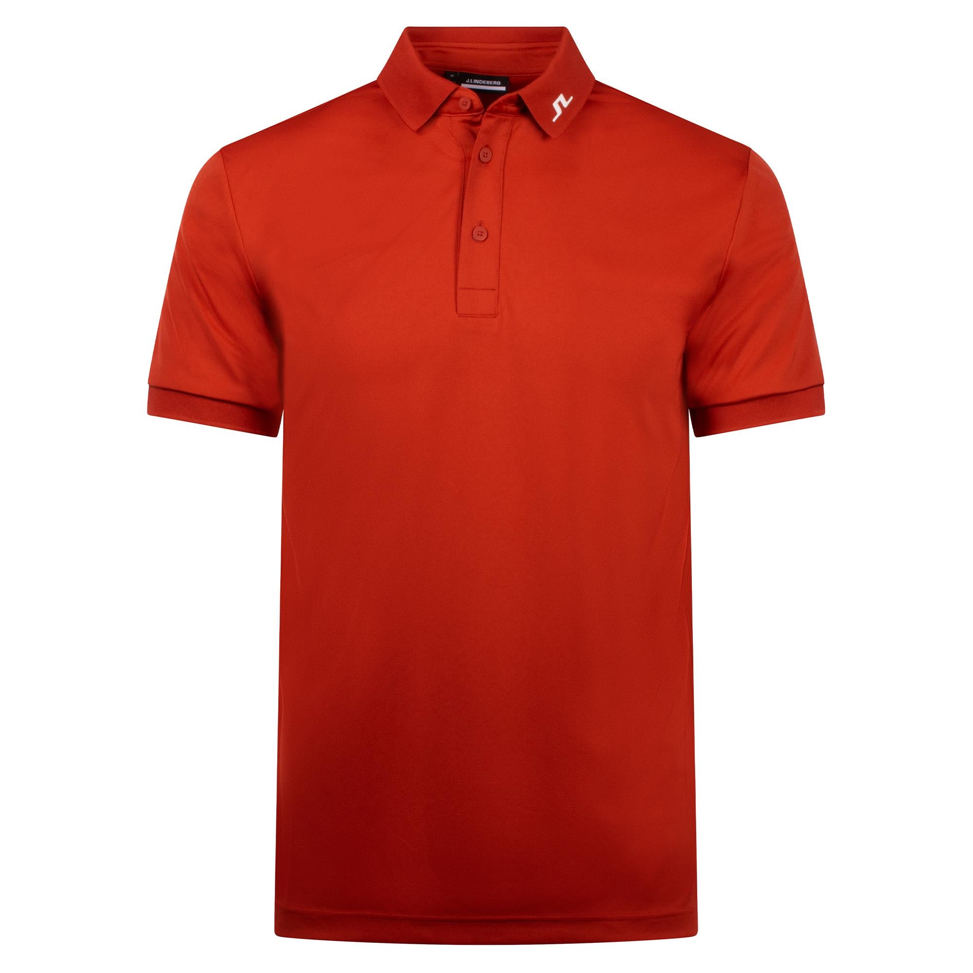Front product view of J.Lindeberg KV Men’s Golf Polo Shirt – Bossa Nova