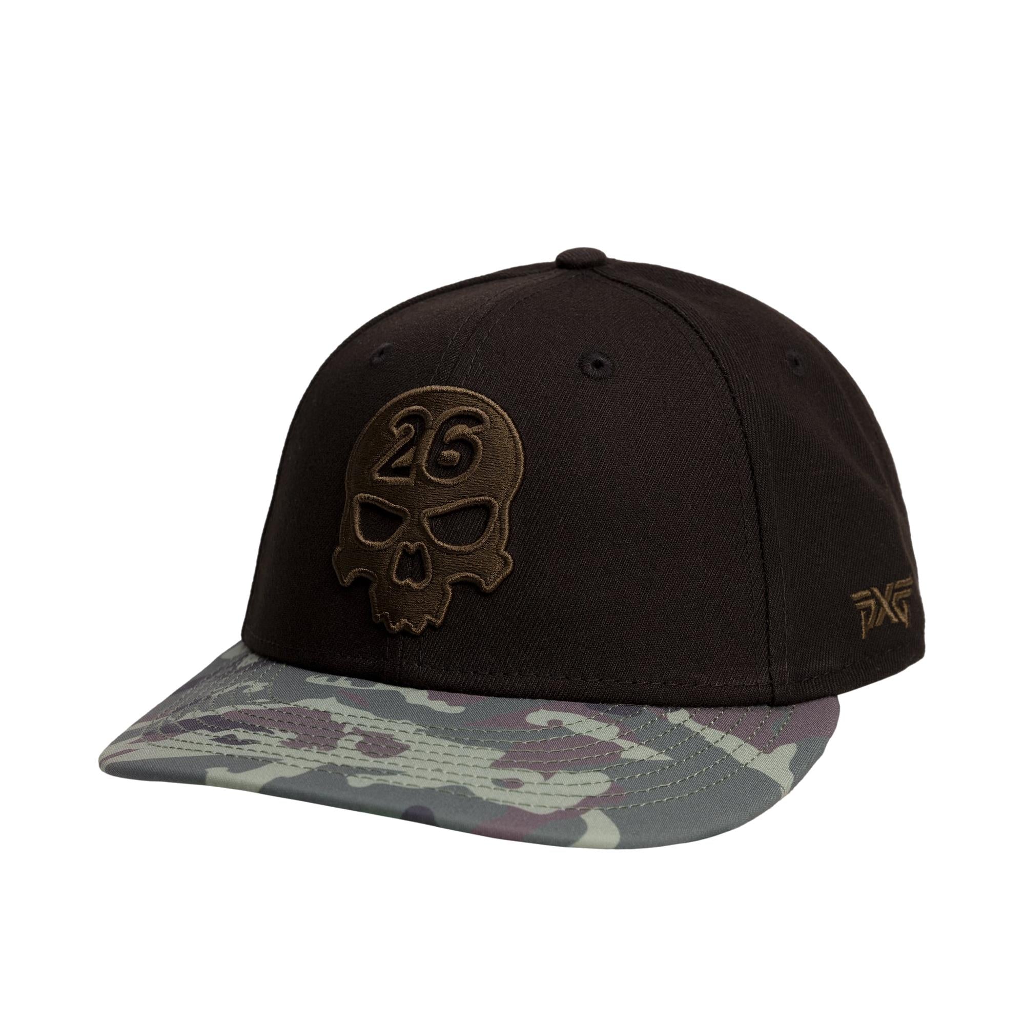 PXG Darkness 1969 Jungle Camo Golf Cap – Angled Front View
