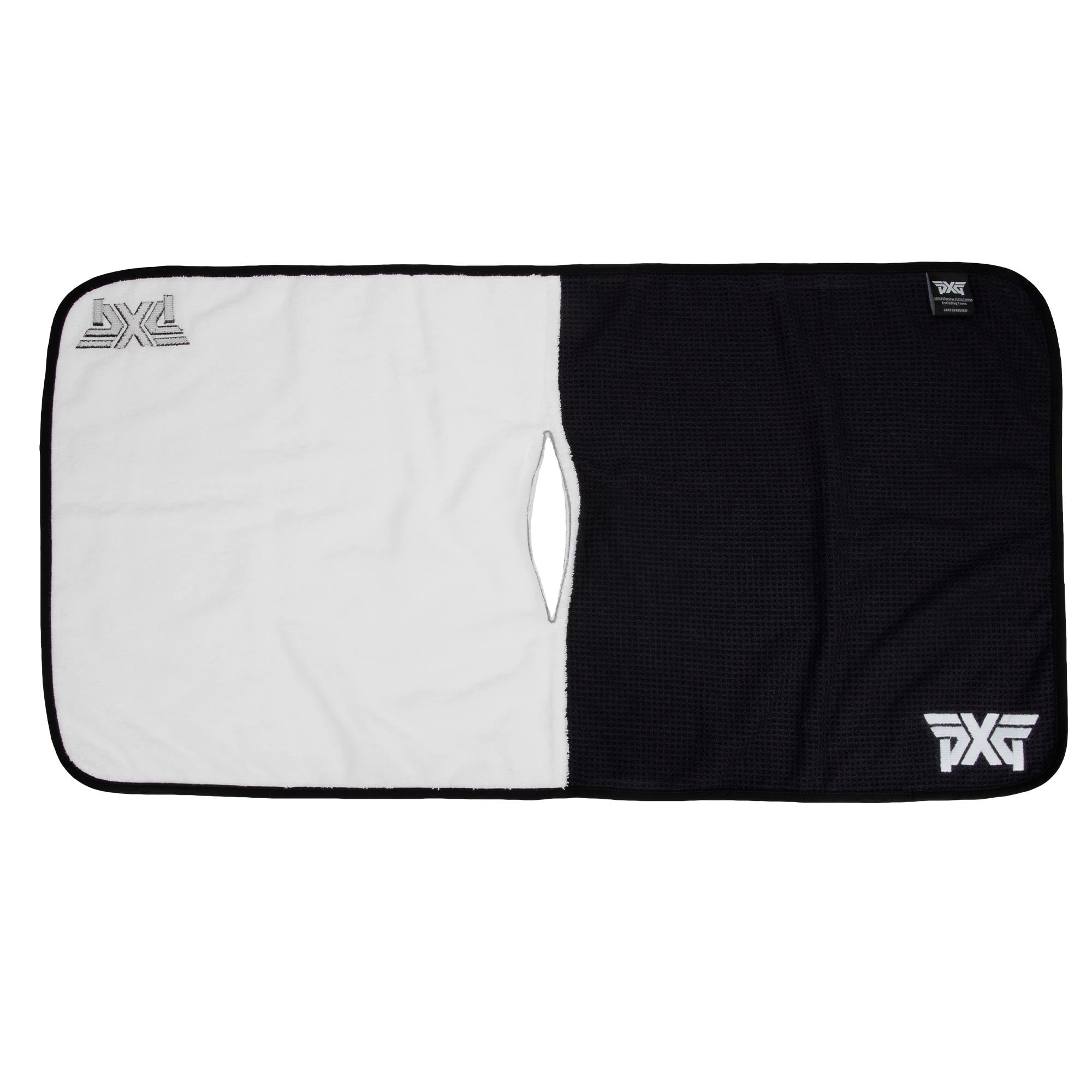 Side one of PXG 2-Piece Players Towel horizontal display
