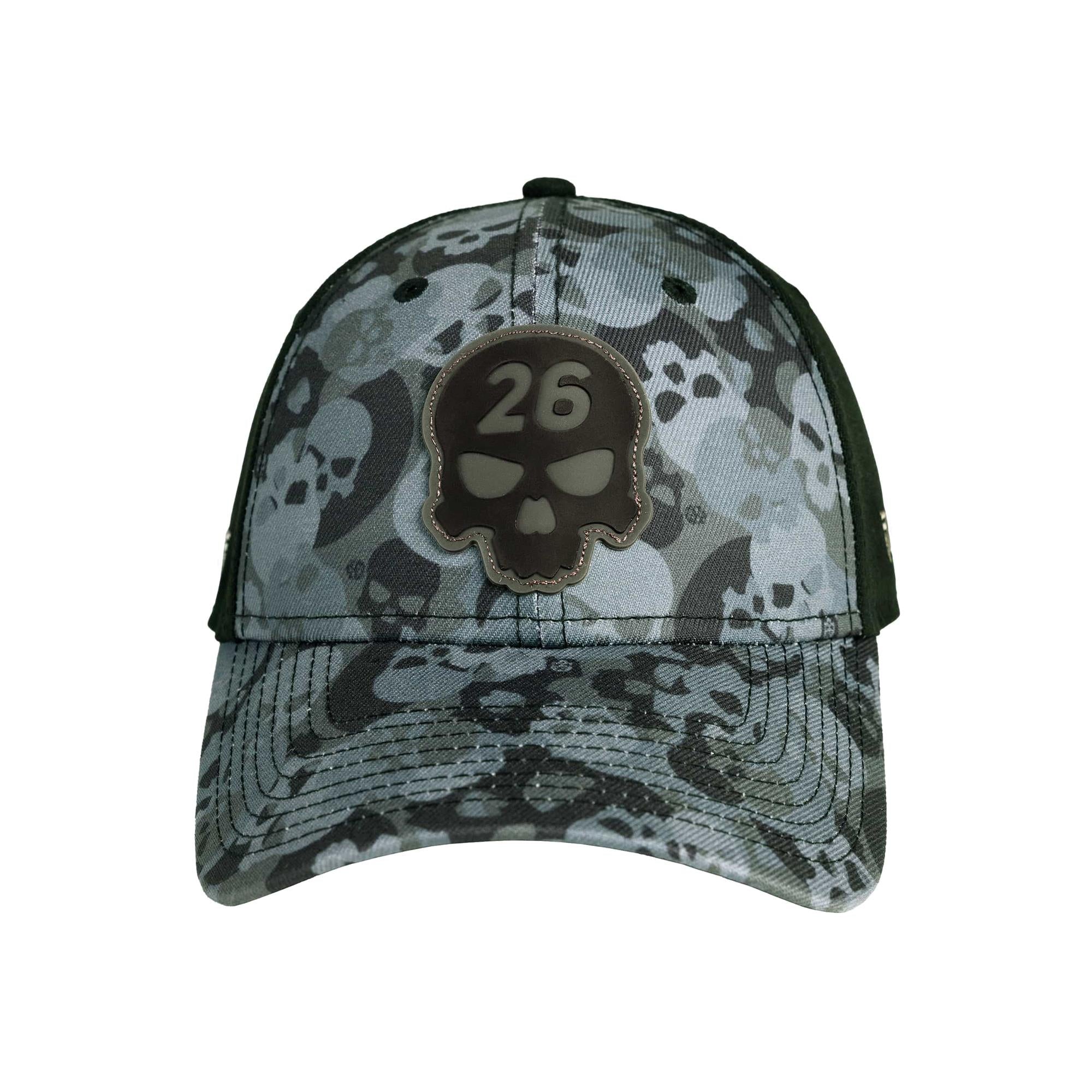 PXG Darkness Skull Camo 9FORTY Cap front view
