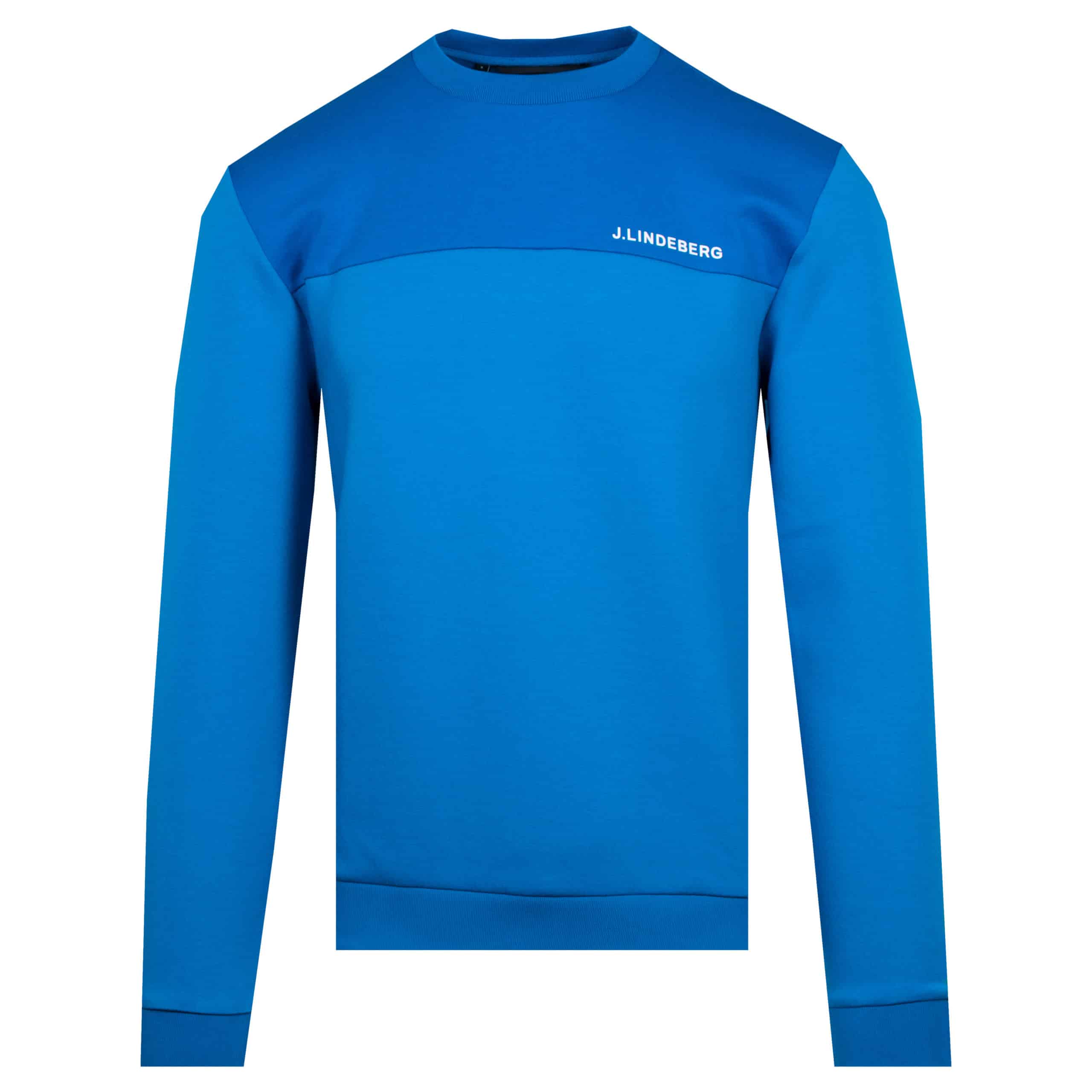 J Lindeberg Jeff Crew Neck Direction Blue